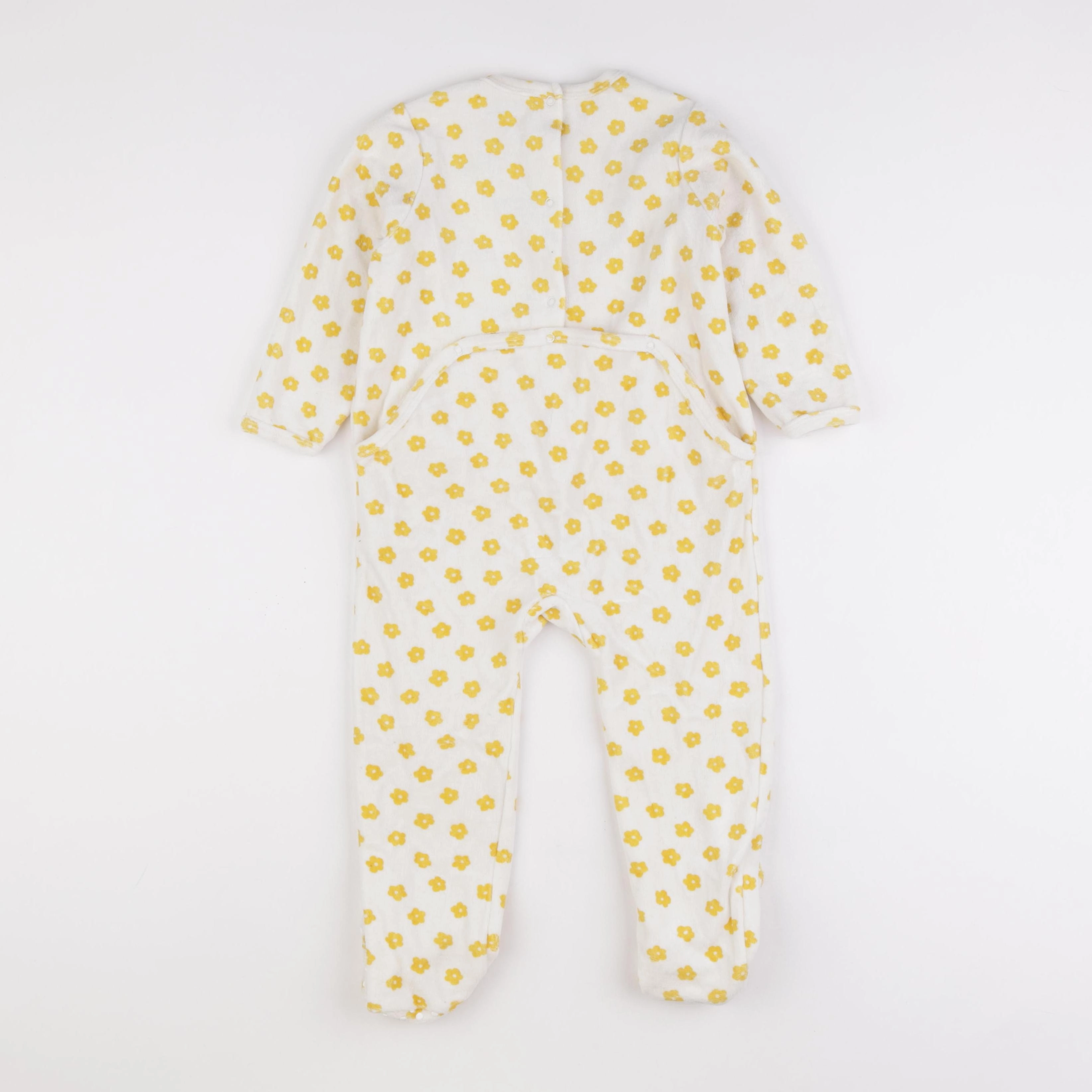 Vertbaudet - pyjama velours blanc - 3 ans
