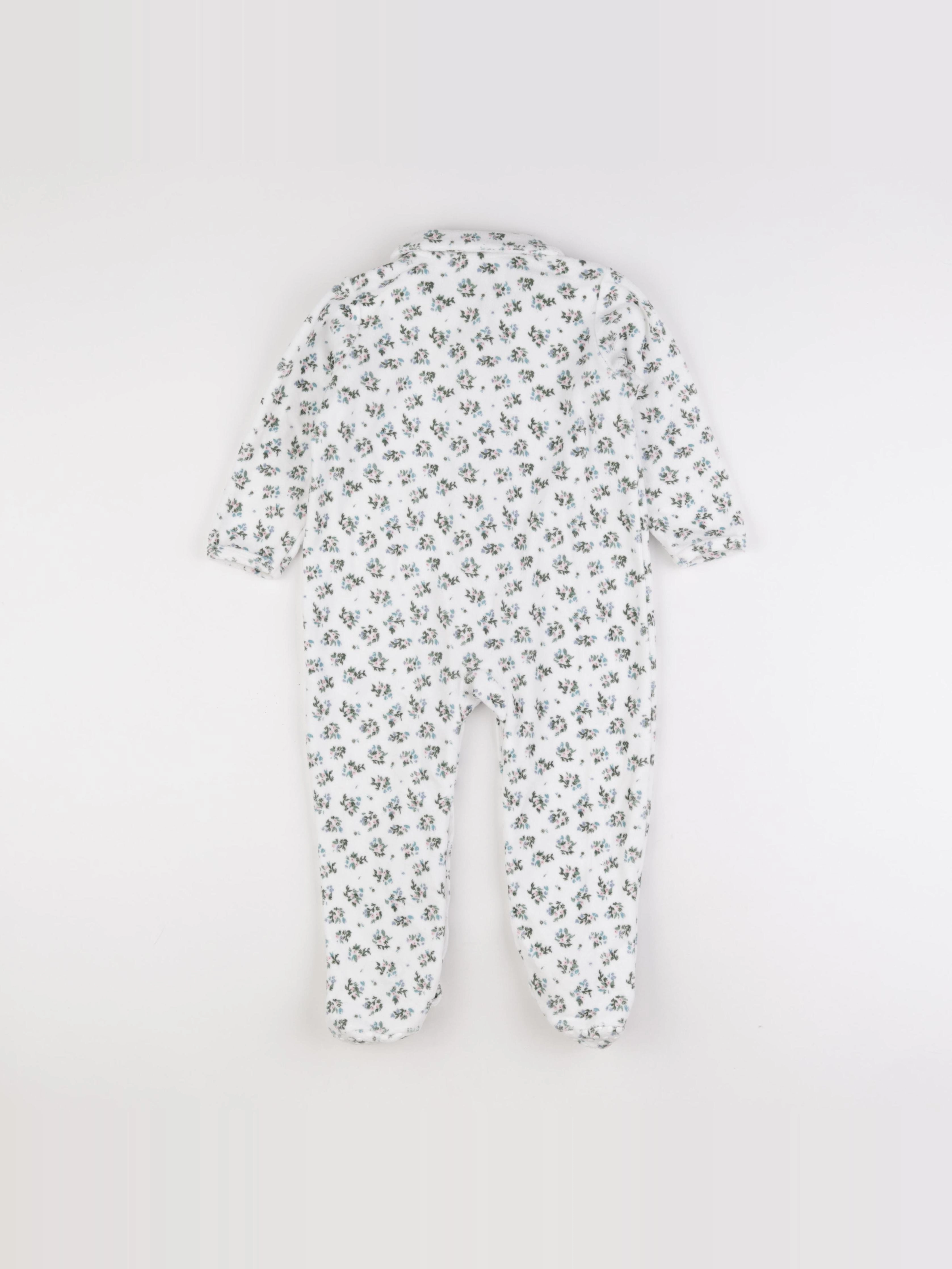 Vertbaudet - pyjama velours blanc - 3 ans