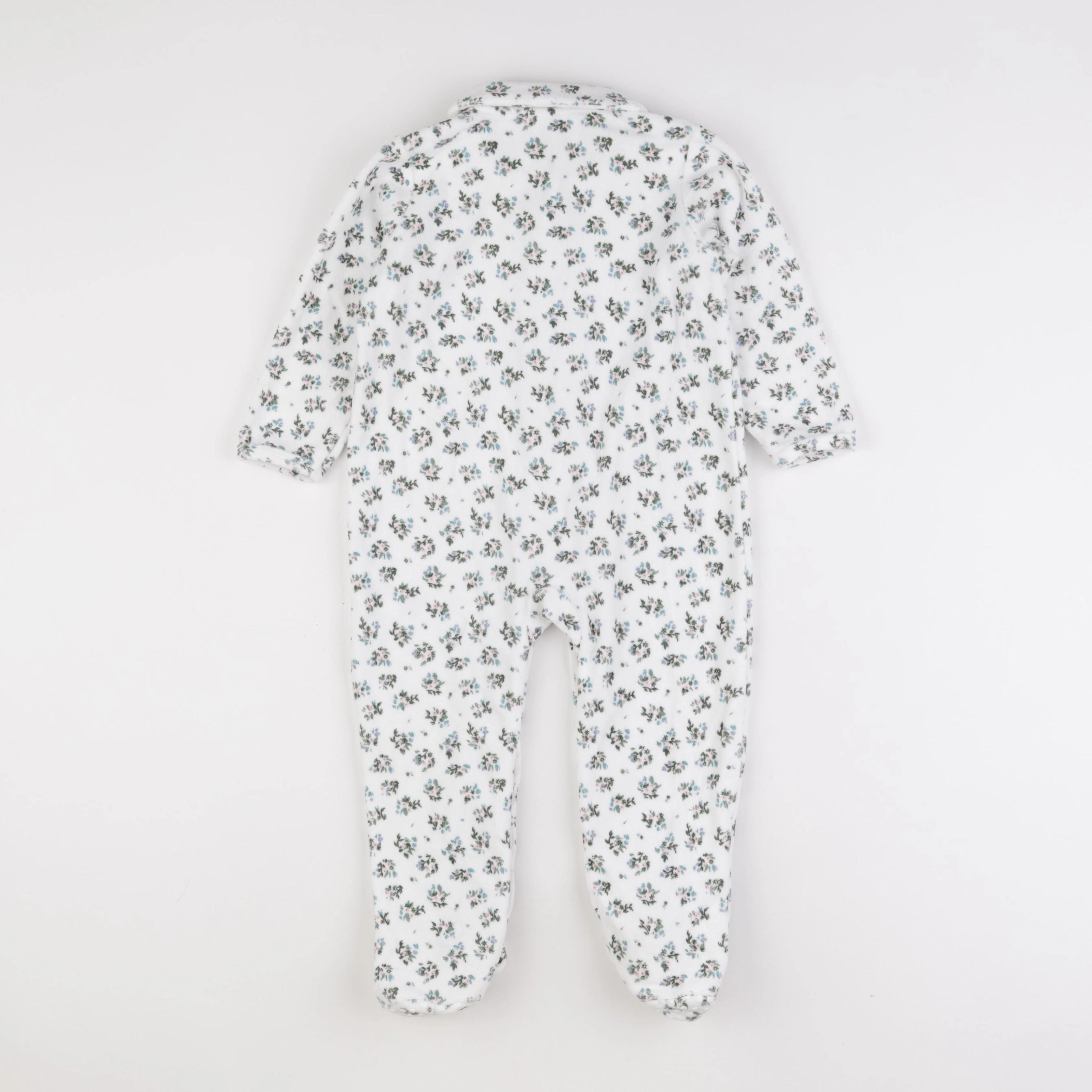 Vertbaudet - pyjama velours blanc - 3 ans