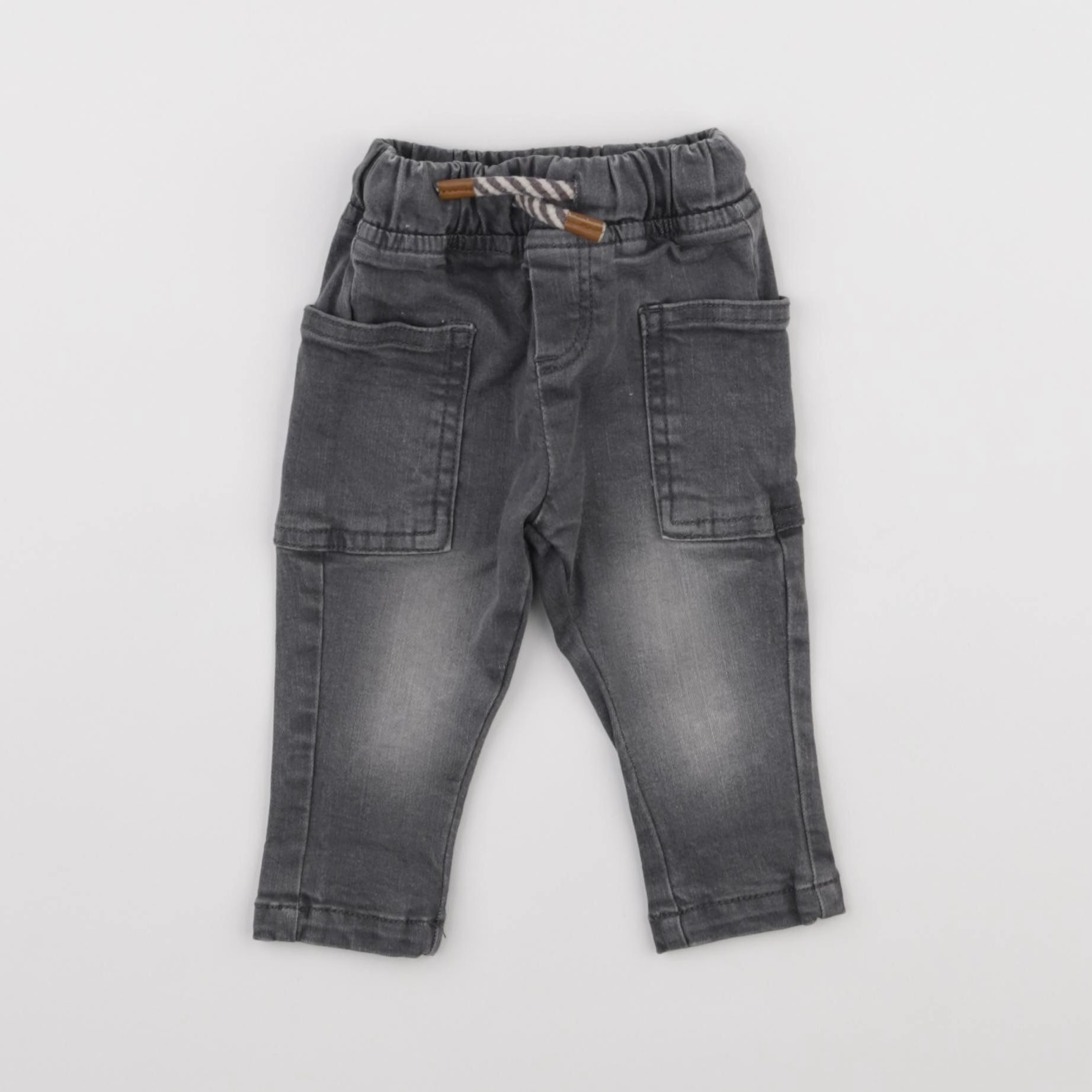 Vertbaudet - jean gris - 3 mois