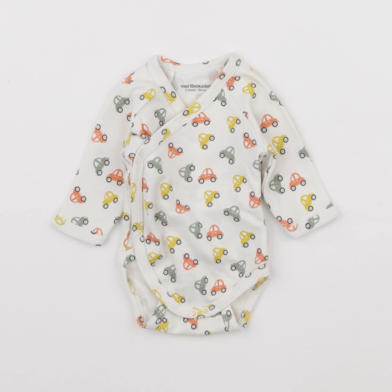 Vertbaudet - body blanc - 1 mois