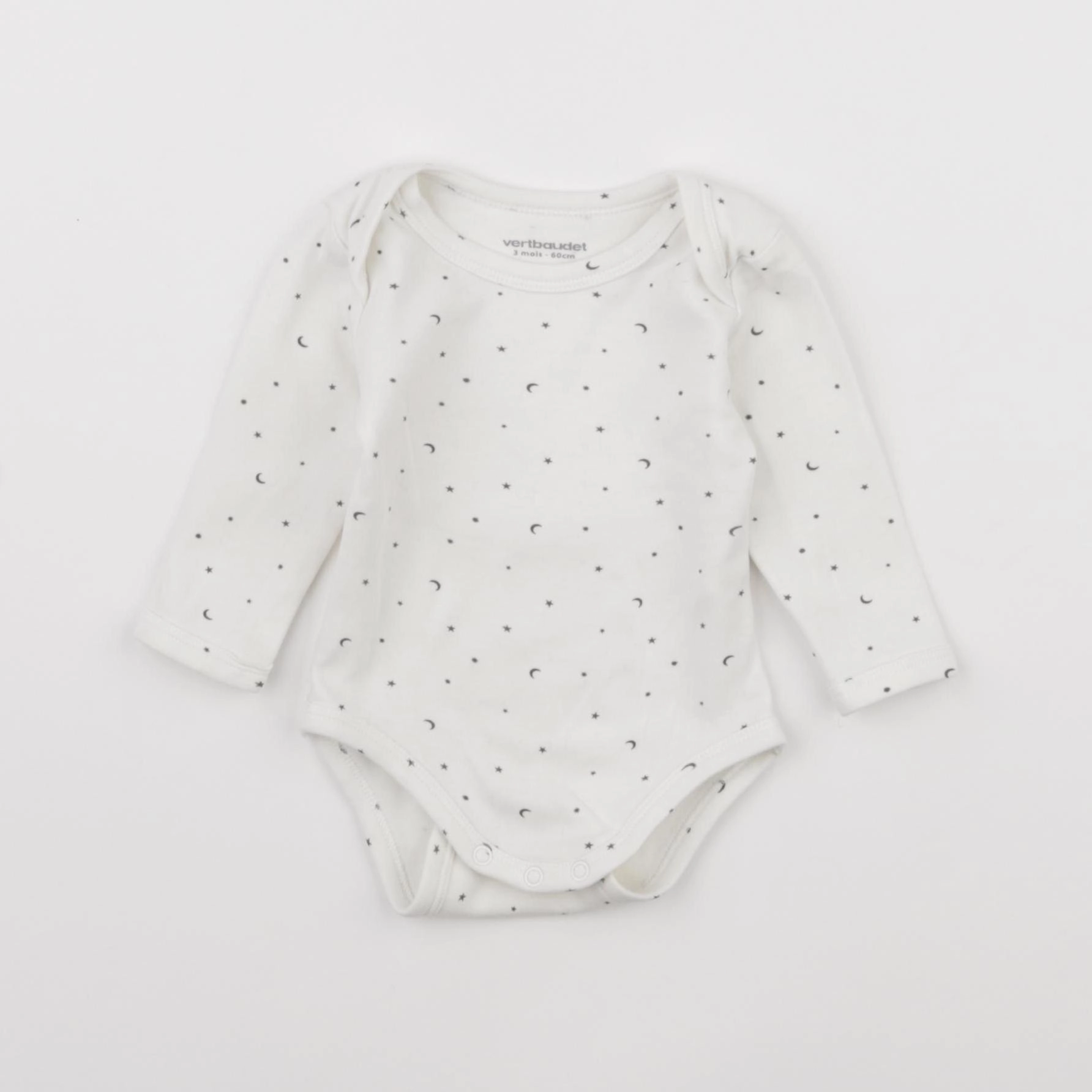 Vertbaudet - body blanc - 3 mois