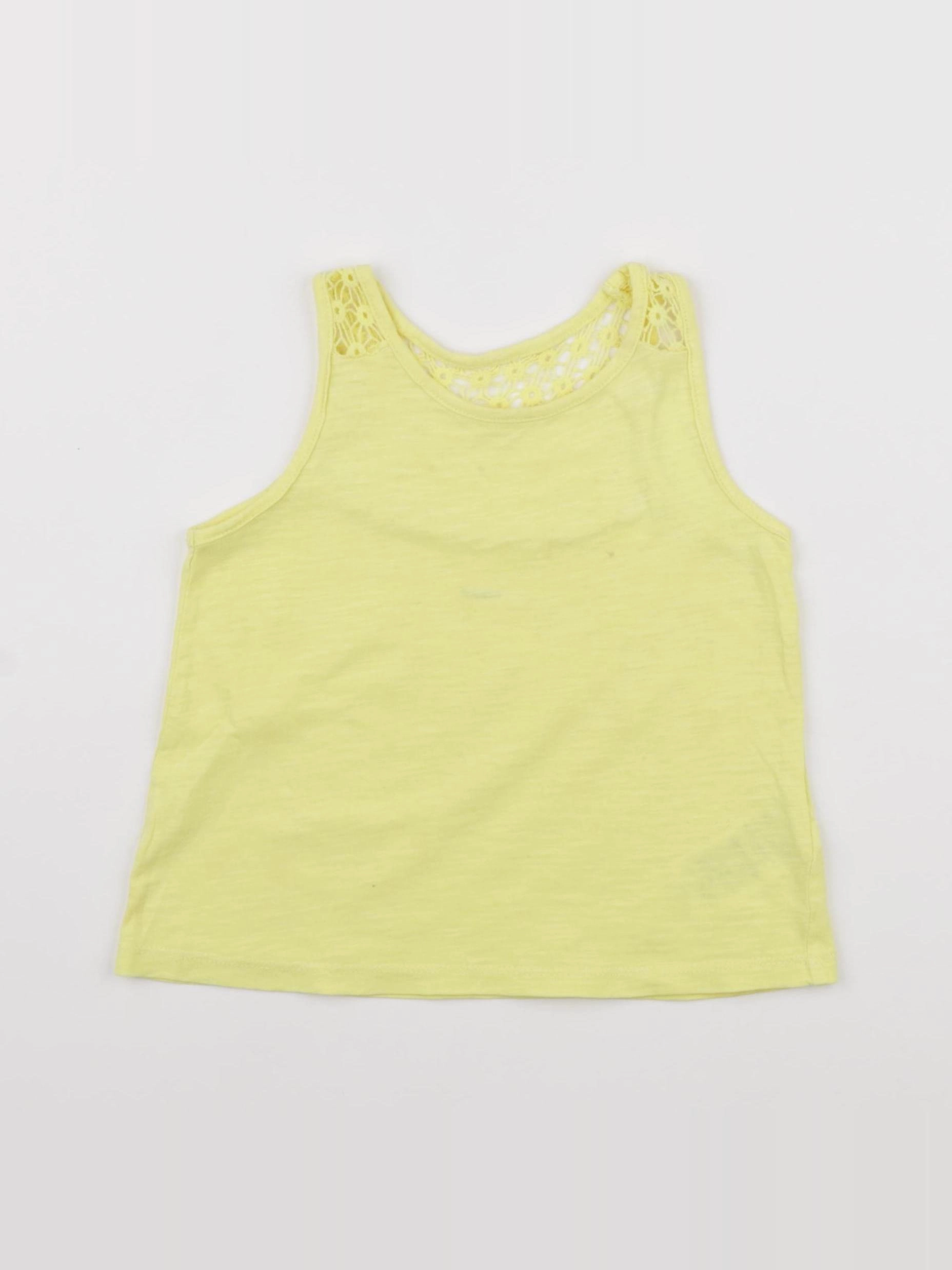 Vertbaudet - tee-shirt jaune - 4 ans