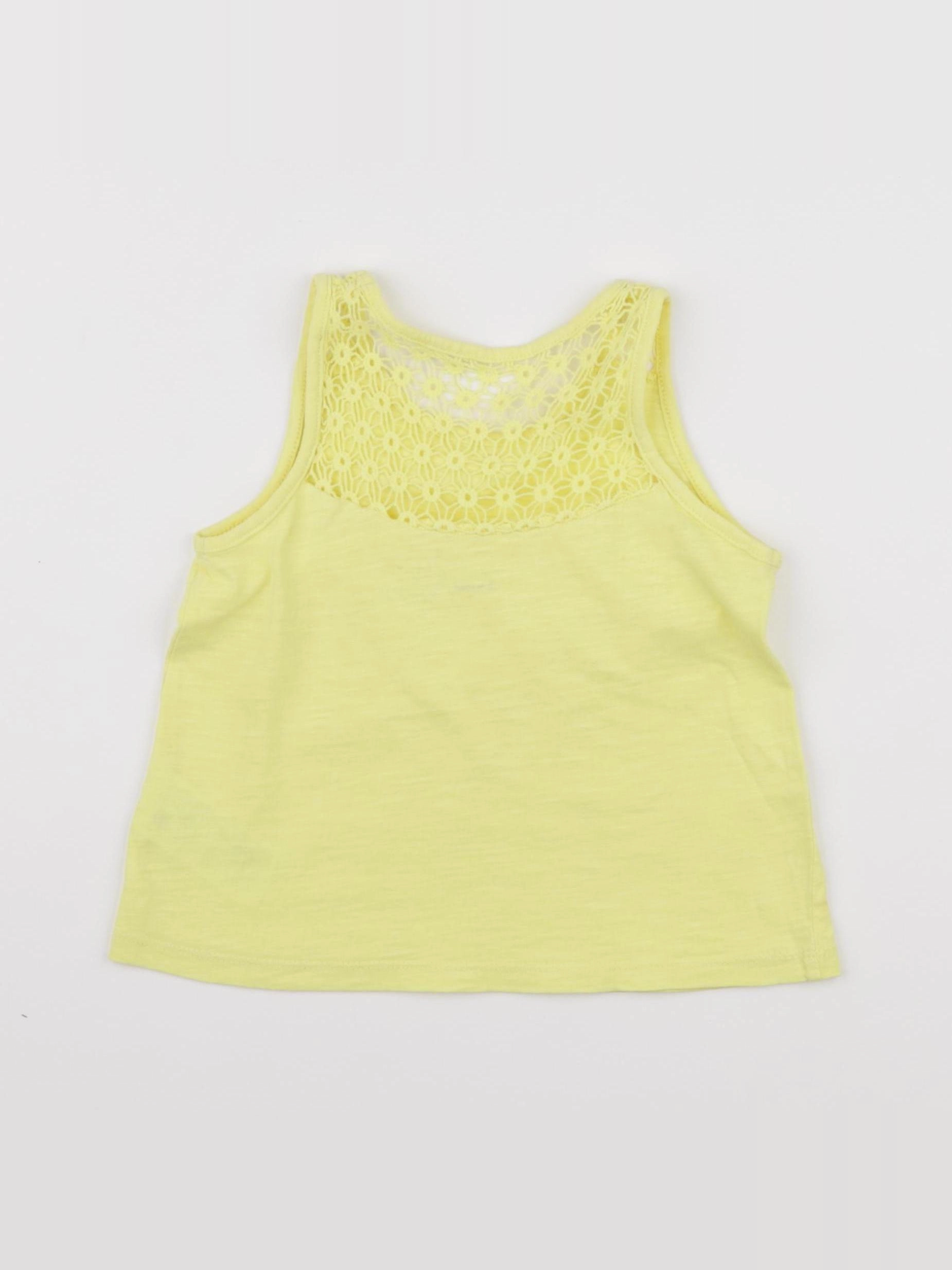 Vertbaudet - tee-shirt jaune - 4 ans