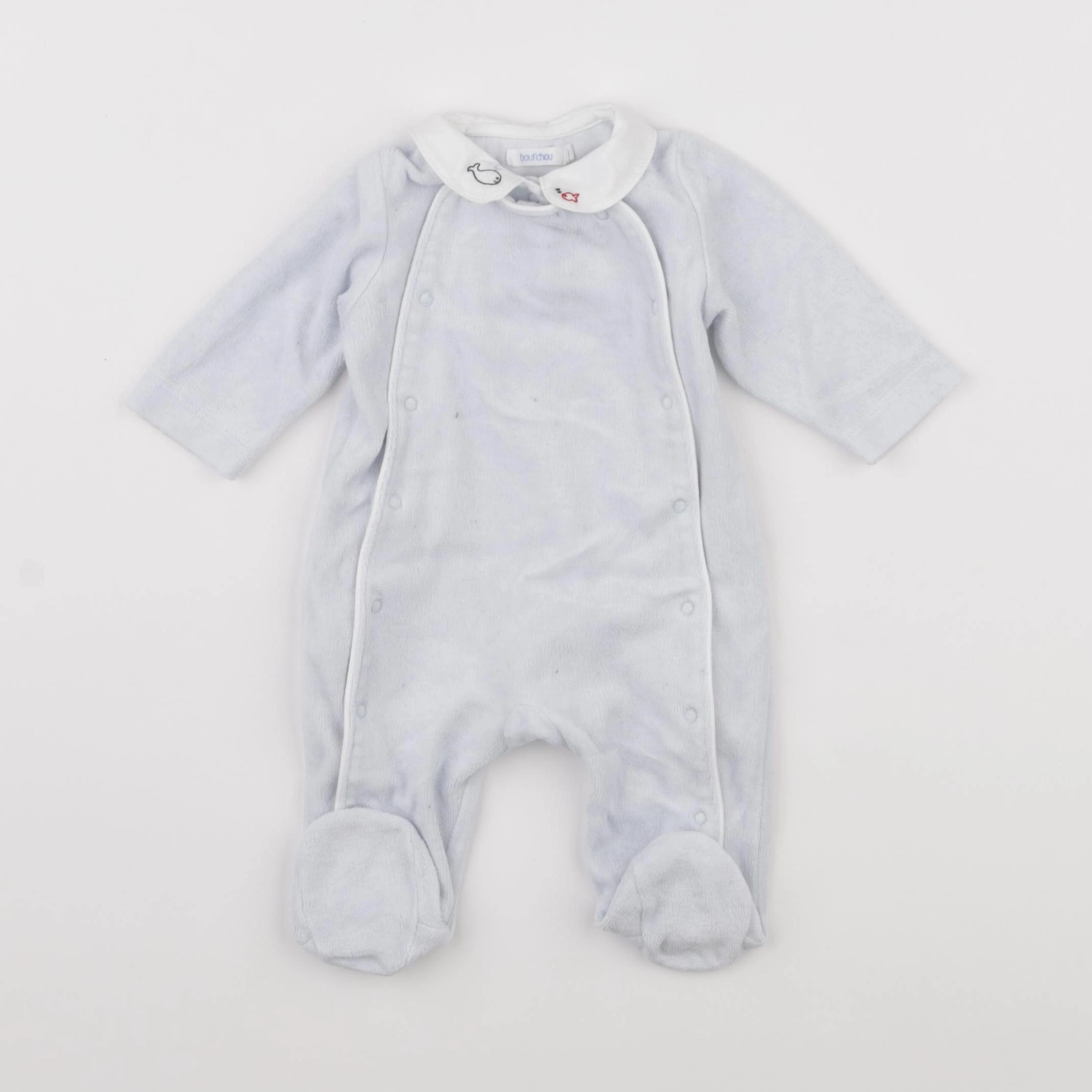 Boutchou - pyjama velours bleu - 1 mois