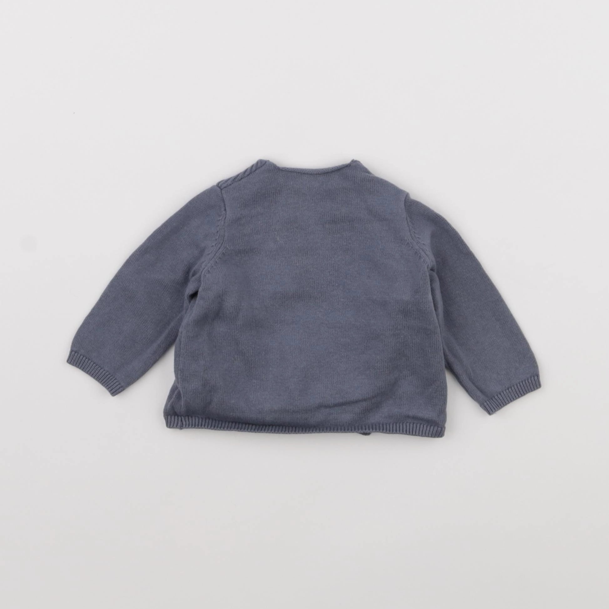 Vertbaudet - gilet bleu - 1 mois