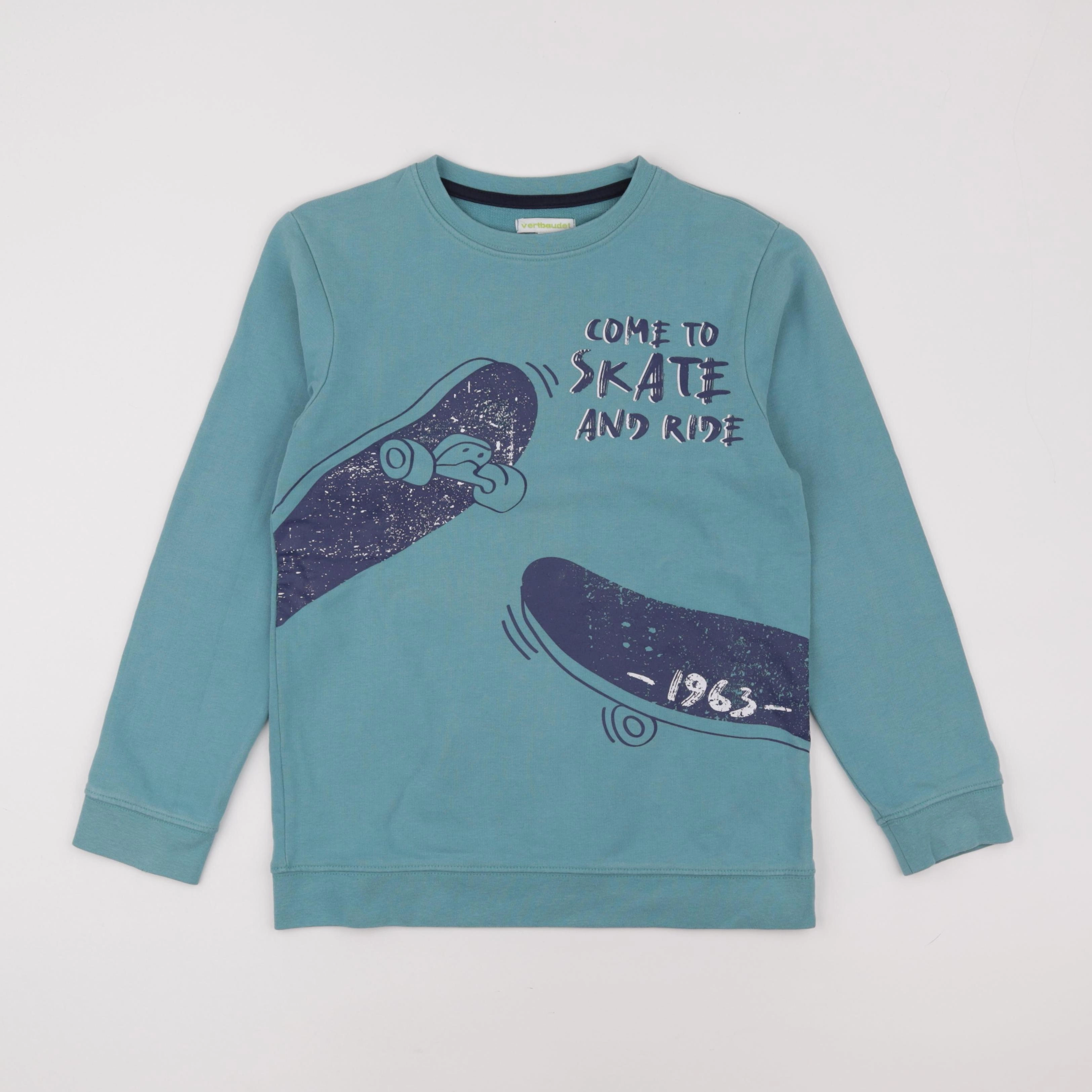 Vertbaudet - sweat bleu - 12 ans
