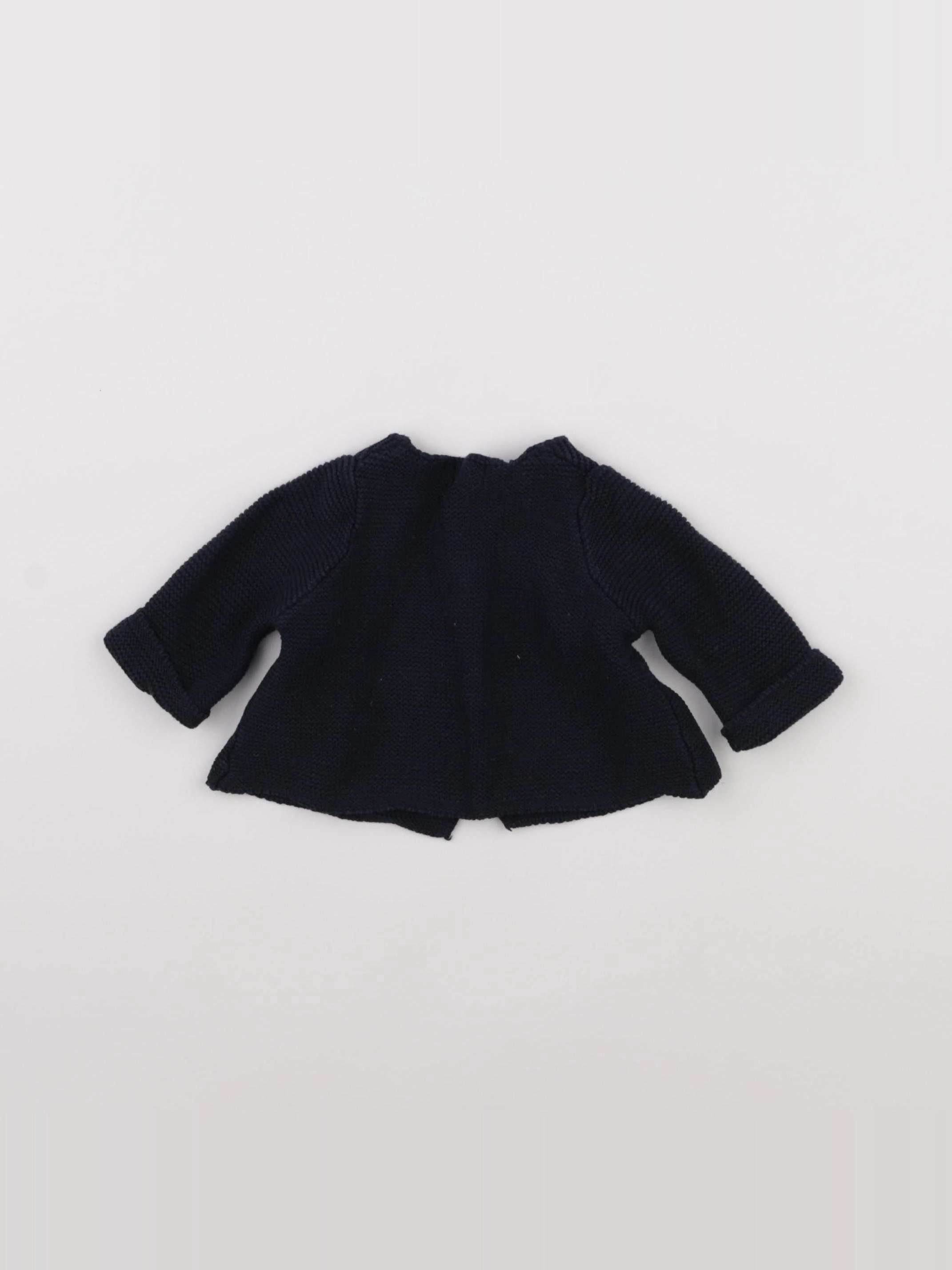 Vertbaudet - gilet bleu - 1 mois