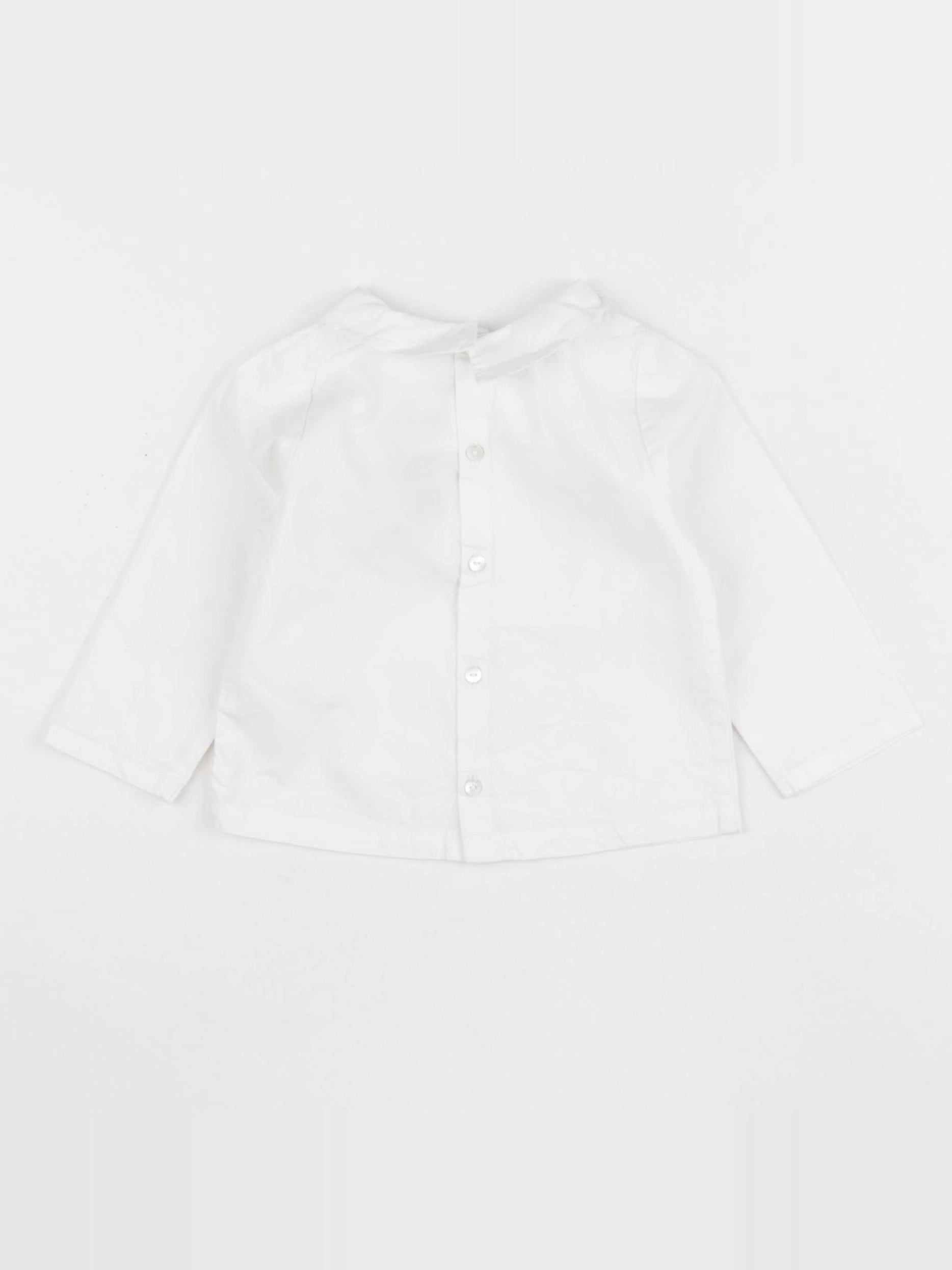 Jacadi - blouse blanc - 12 mois