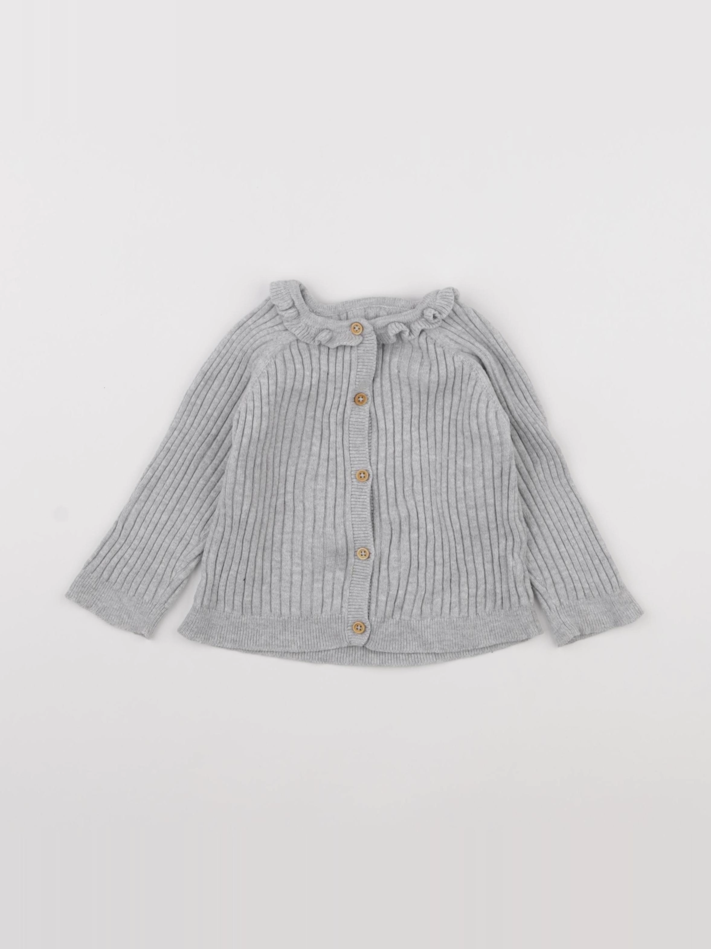 Boutchou - gilet gris - 24 mois