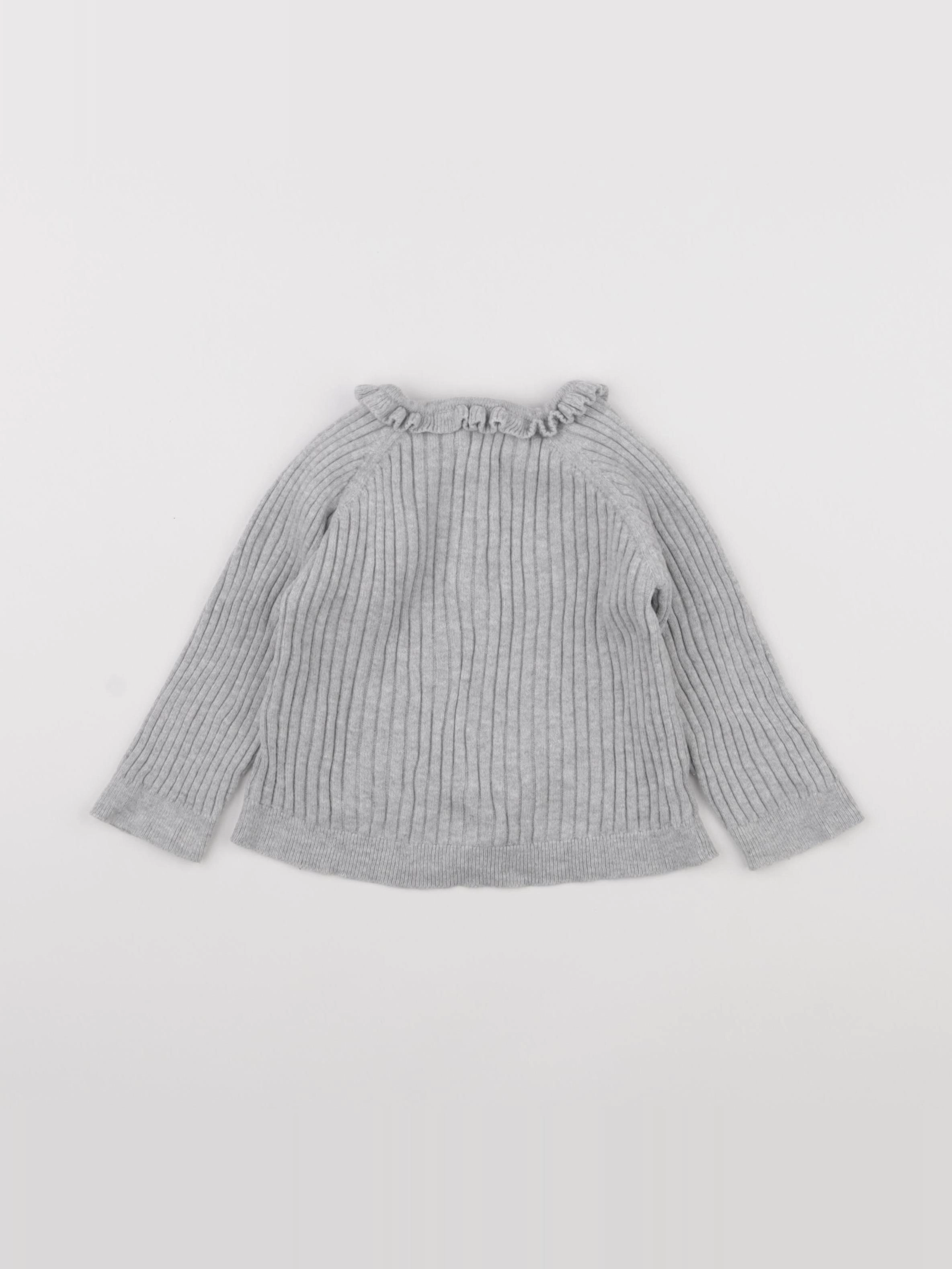 Boutchou - gilet gris - 24 mois