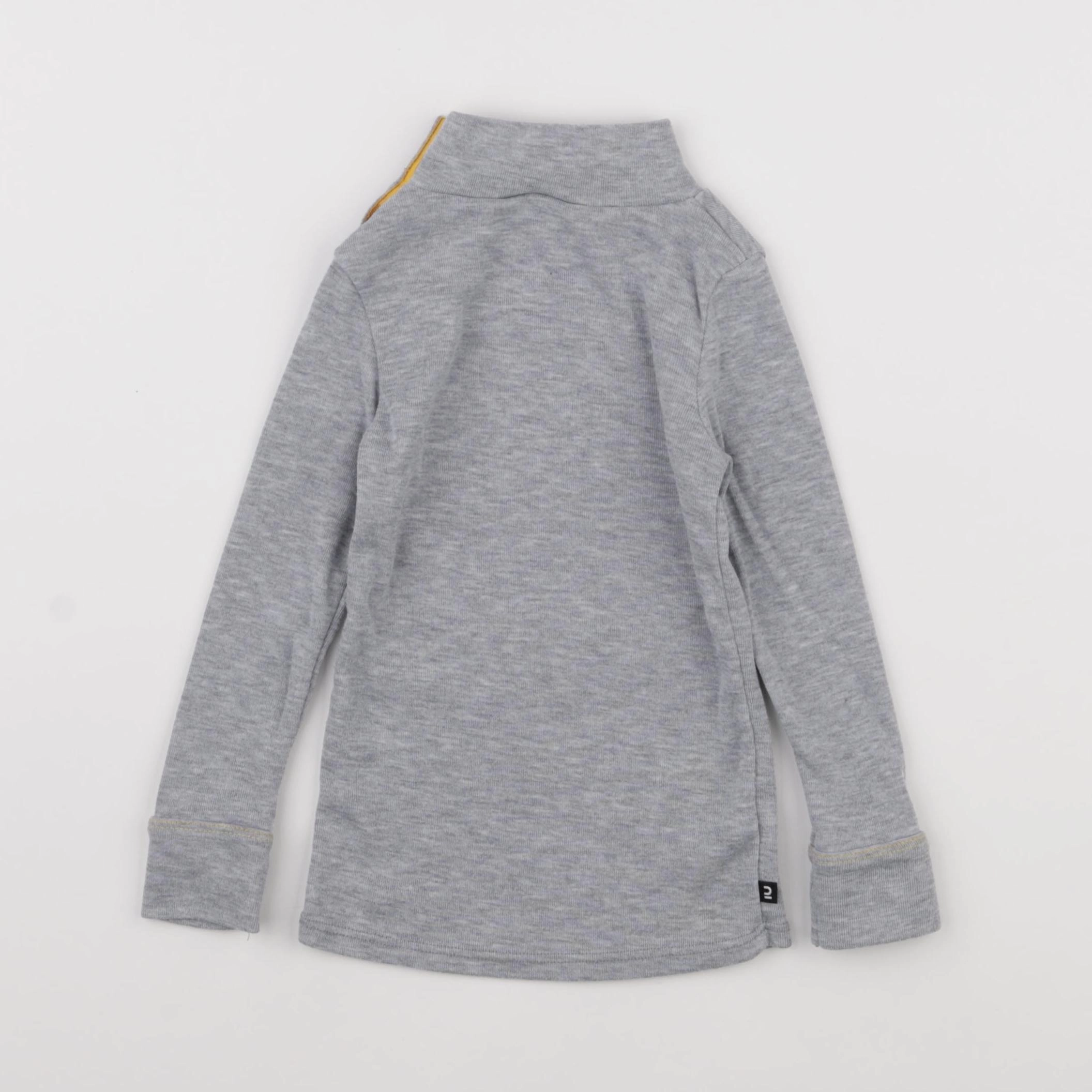 Decathlon ski - sous-pull technique gris - 2/3 ans