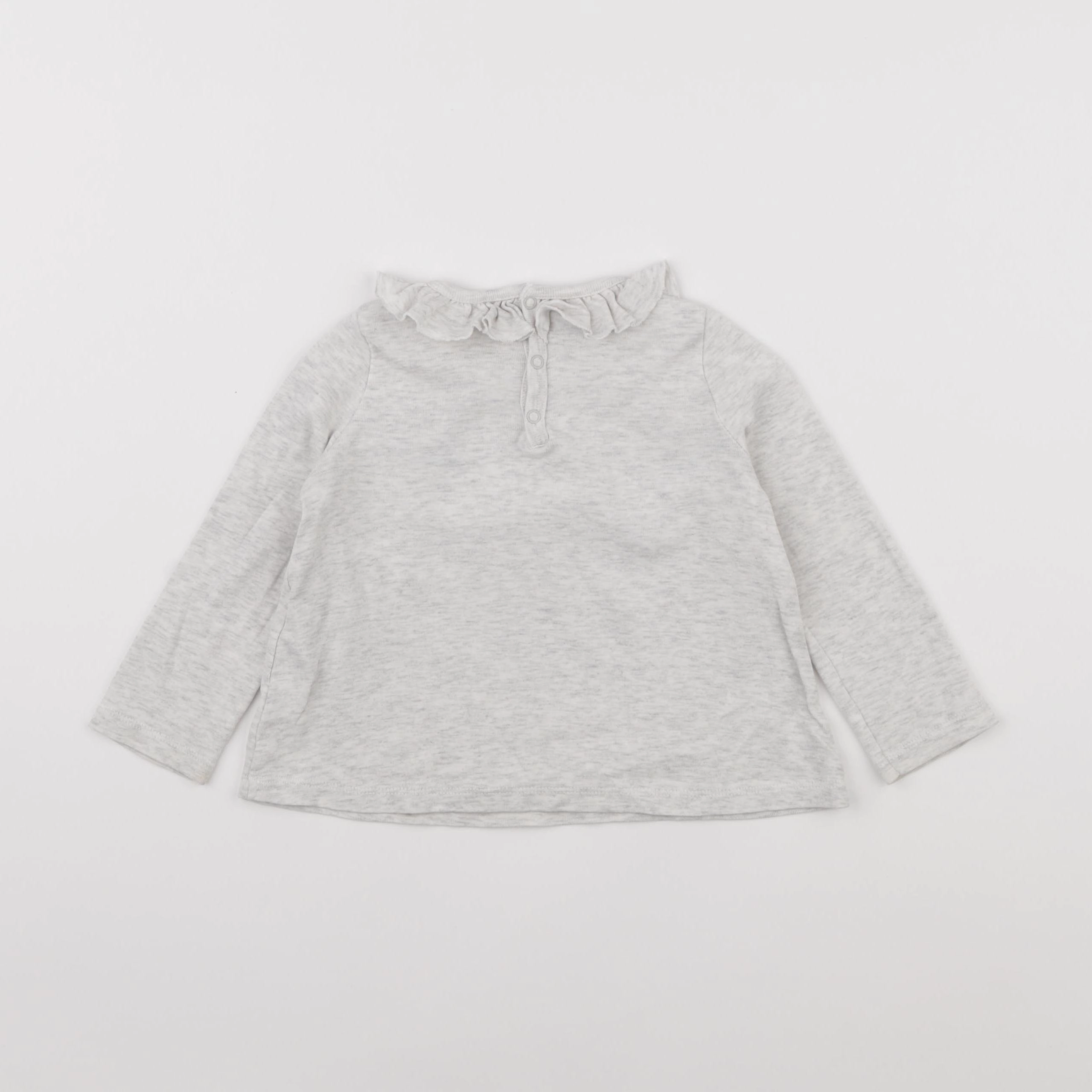 Petit Bateau - tee-shirt gris - 24 mois