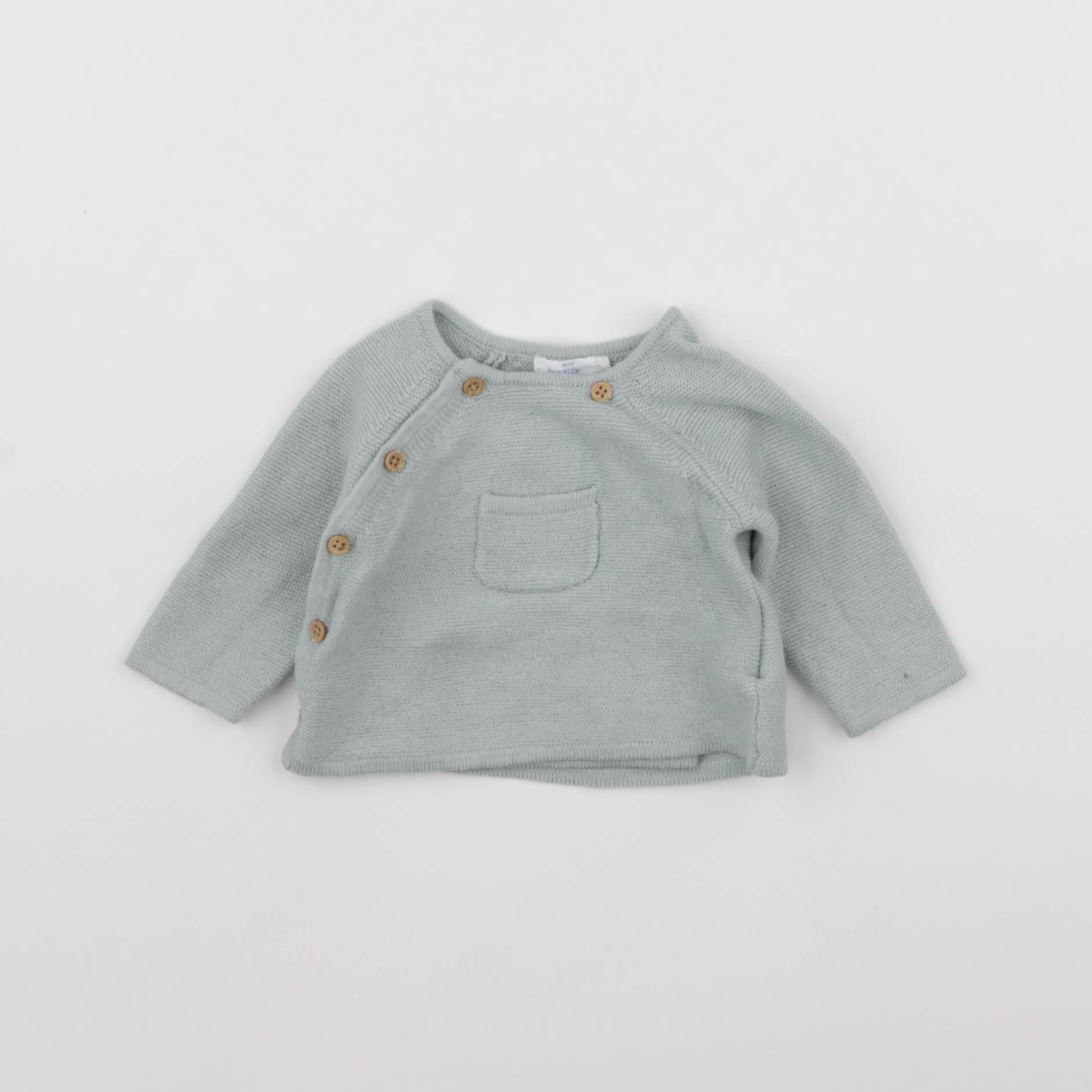 Boutchou - gilet vert - 0 mois