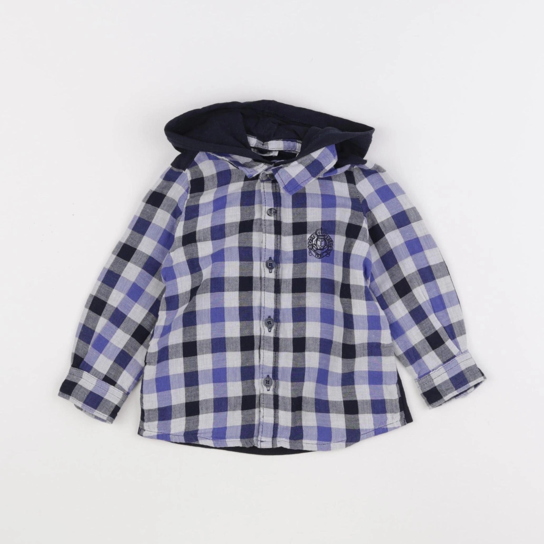 IKKS - chemise bleu - 12 mois