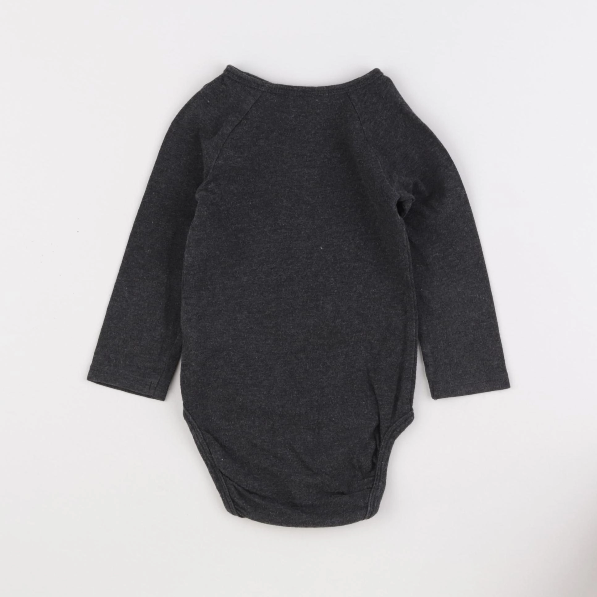 H&M - body noir - 6/9 mois
