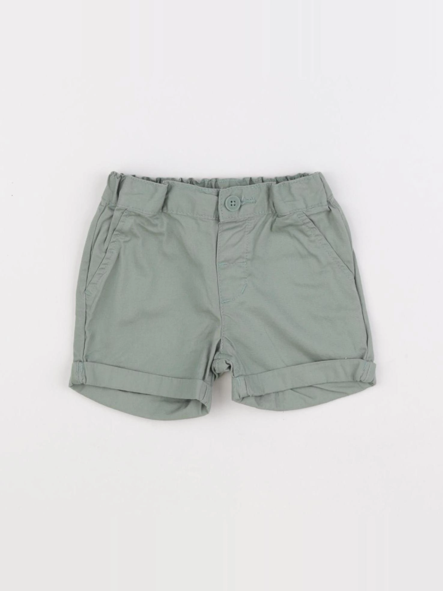 H&M - short vert - 3/6 mois