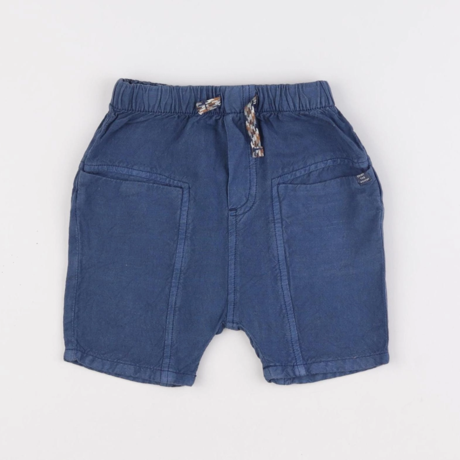 Zara - short bleu - 9/12 mois