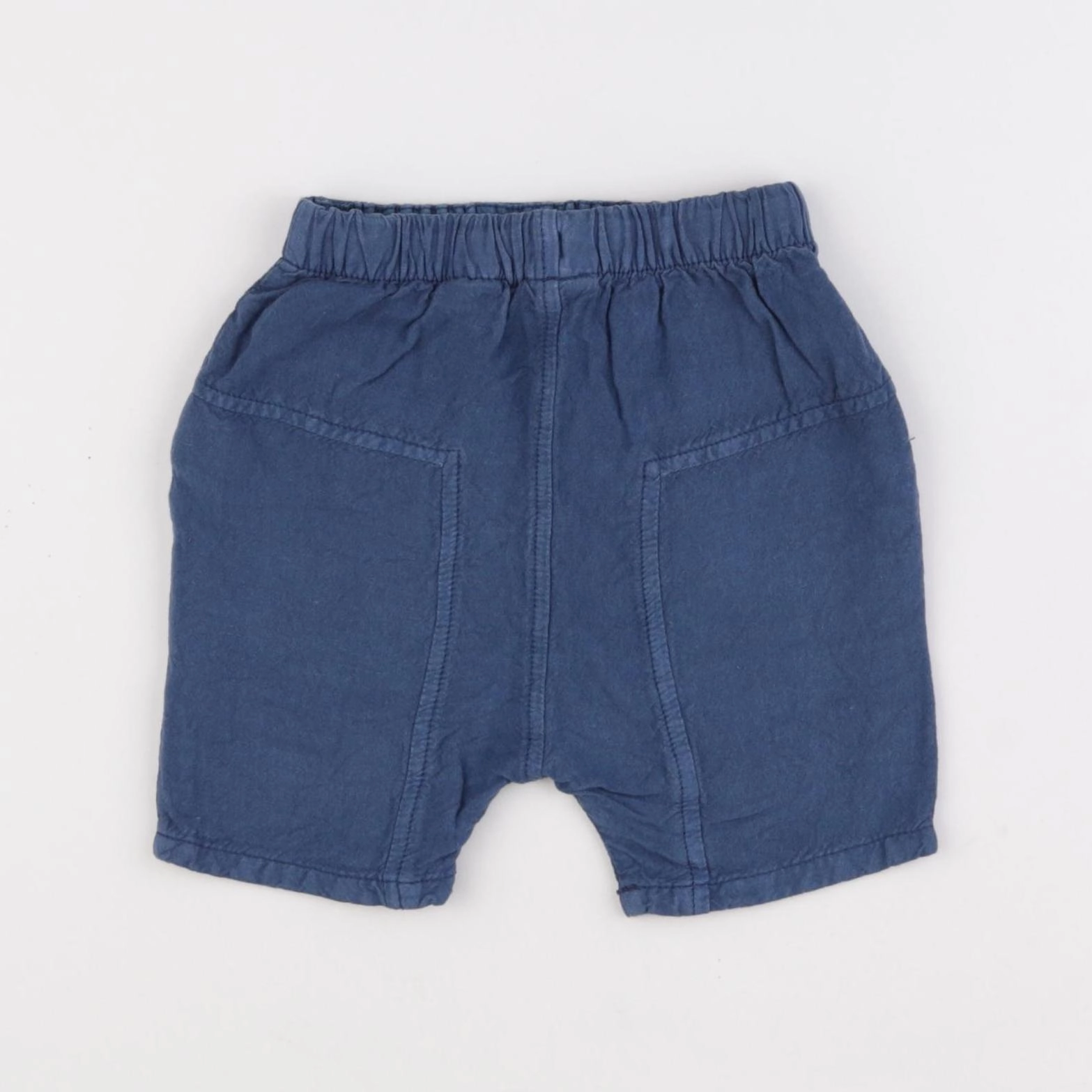 Zara - short bleu - 9/12 mois