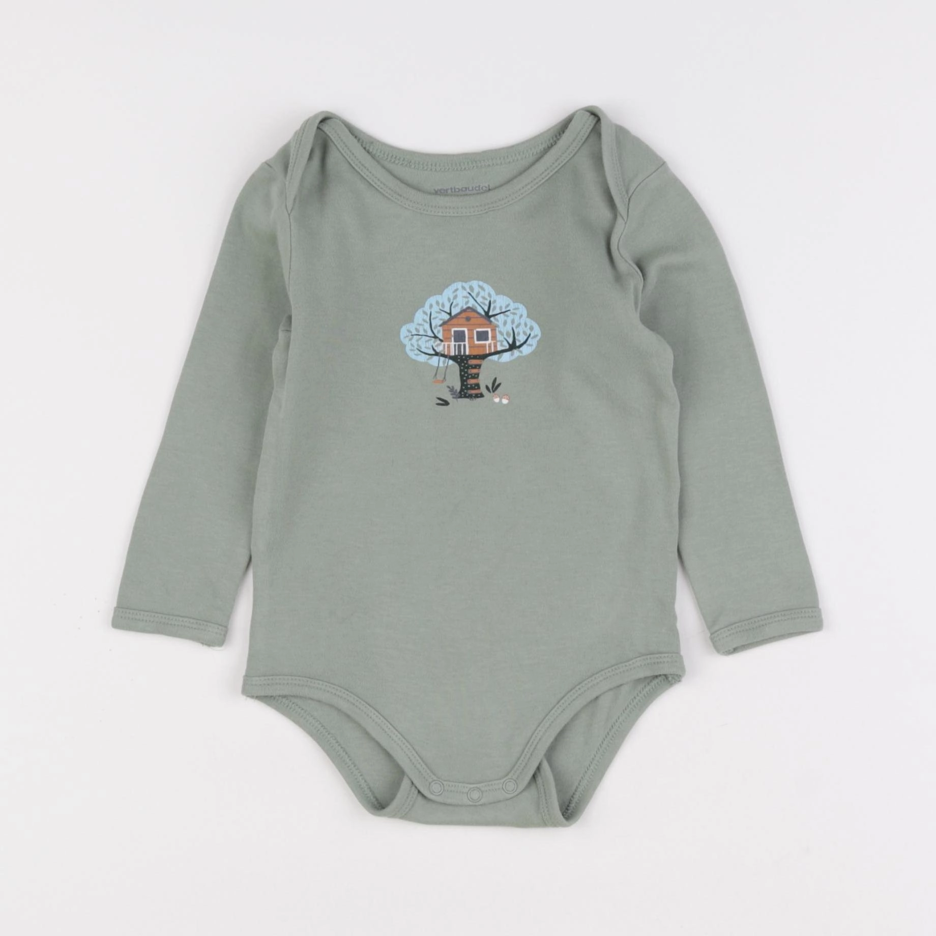 Vertbaudet - body vert - 18 mois