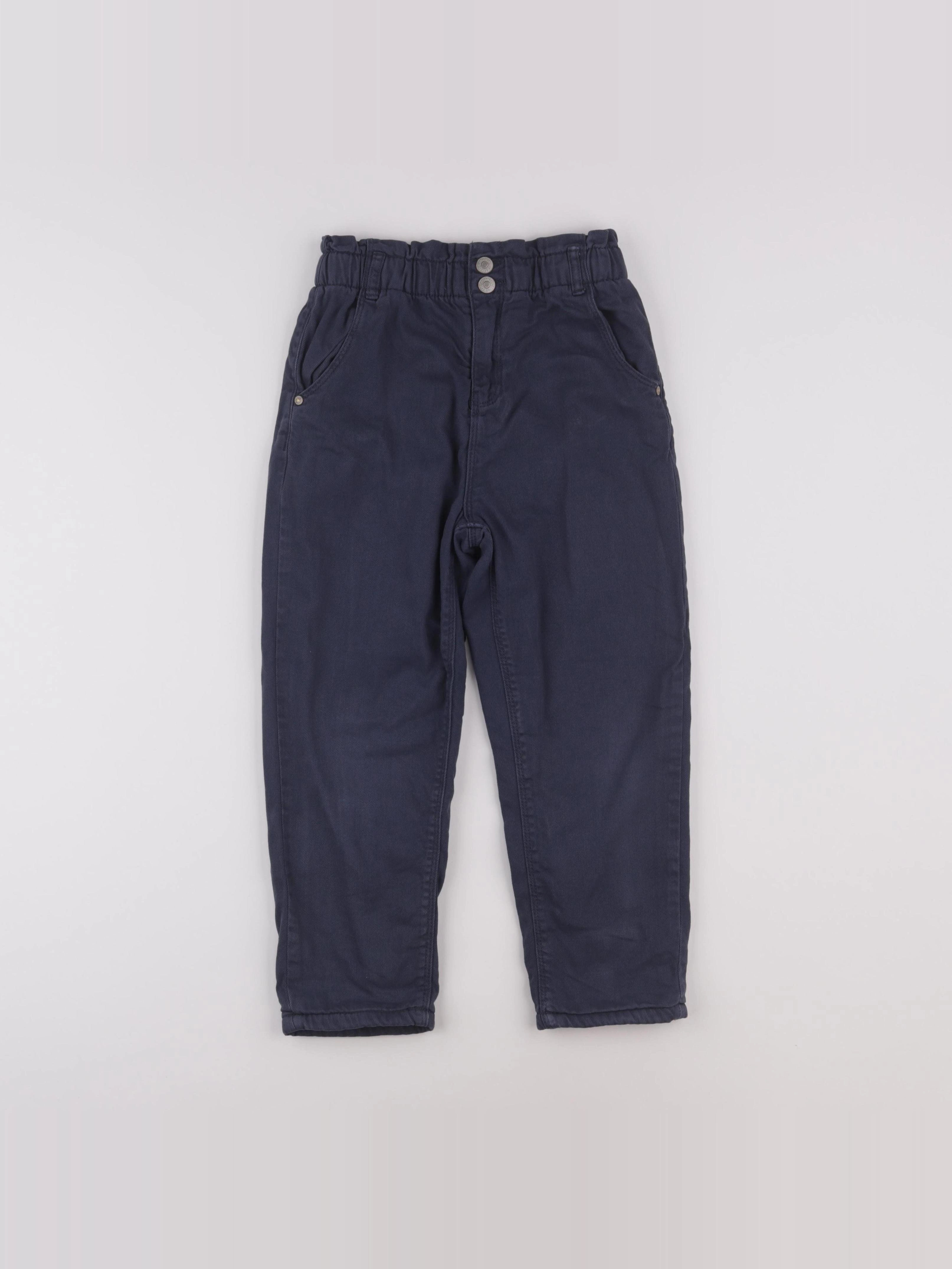 Vertbaudet - pantalon bleu - 7 ans