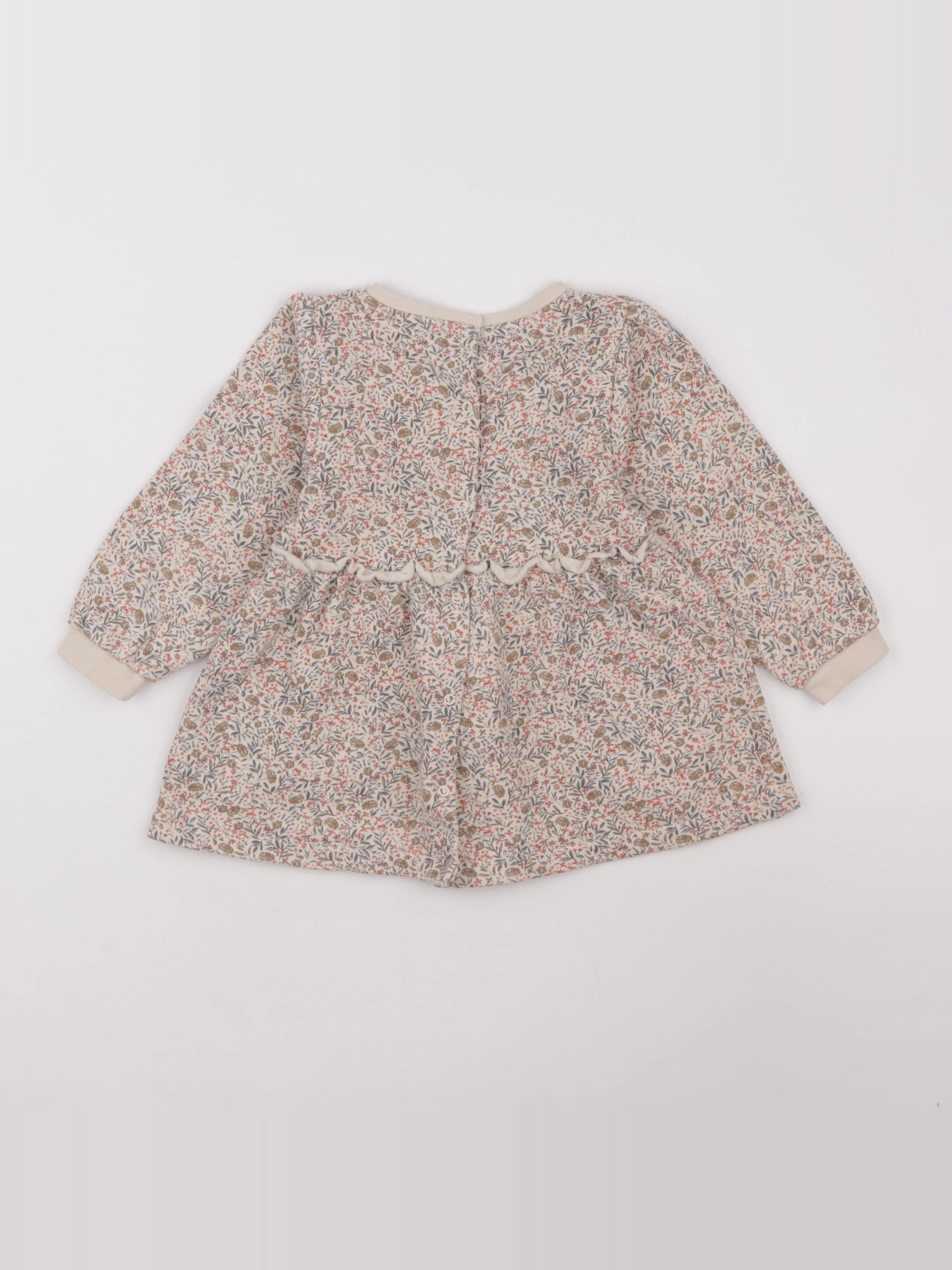 Vertbaudet - robe beige - 36 mois
