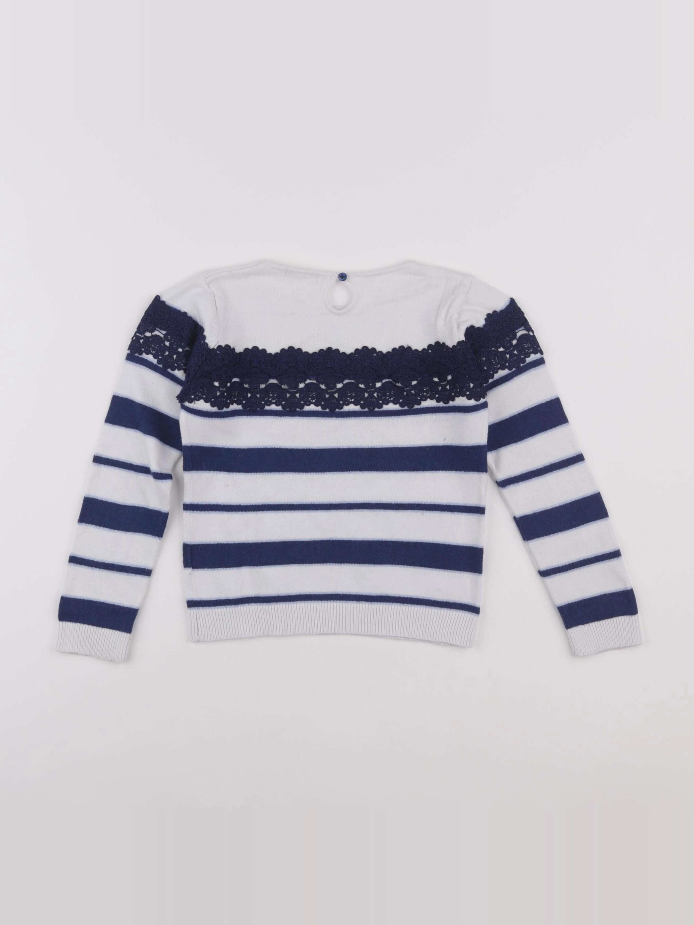 Vertbaudet - pull blanc - 6 ans