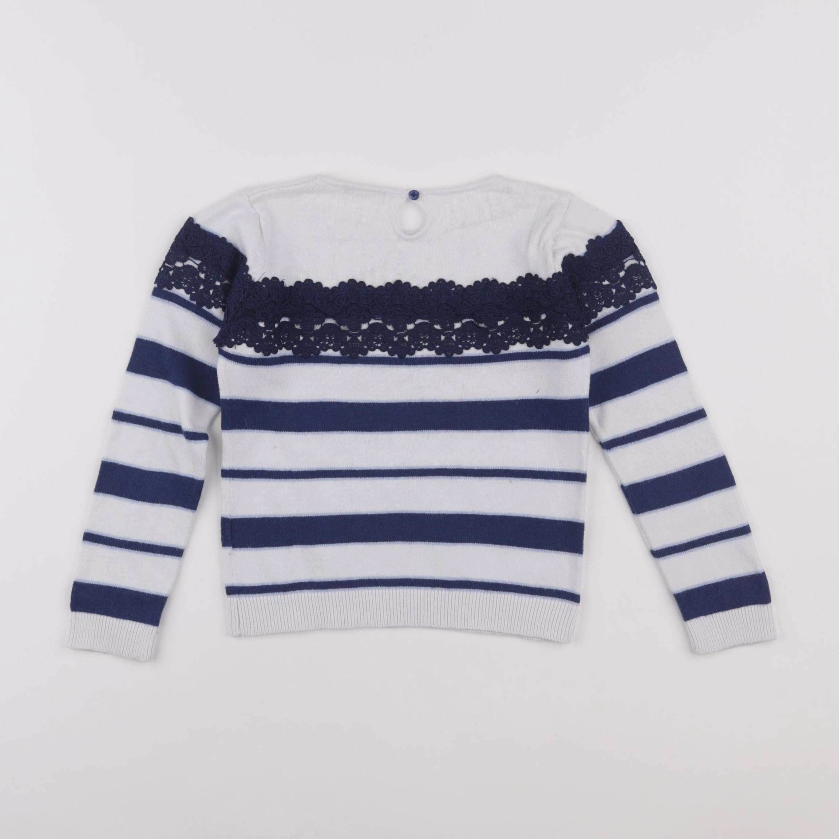 Vertbaudet - pull blanc - 6 ans
