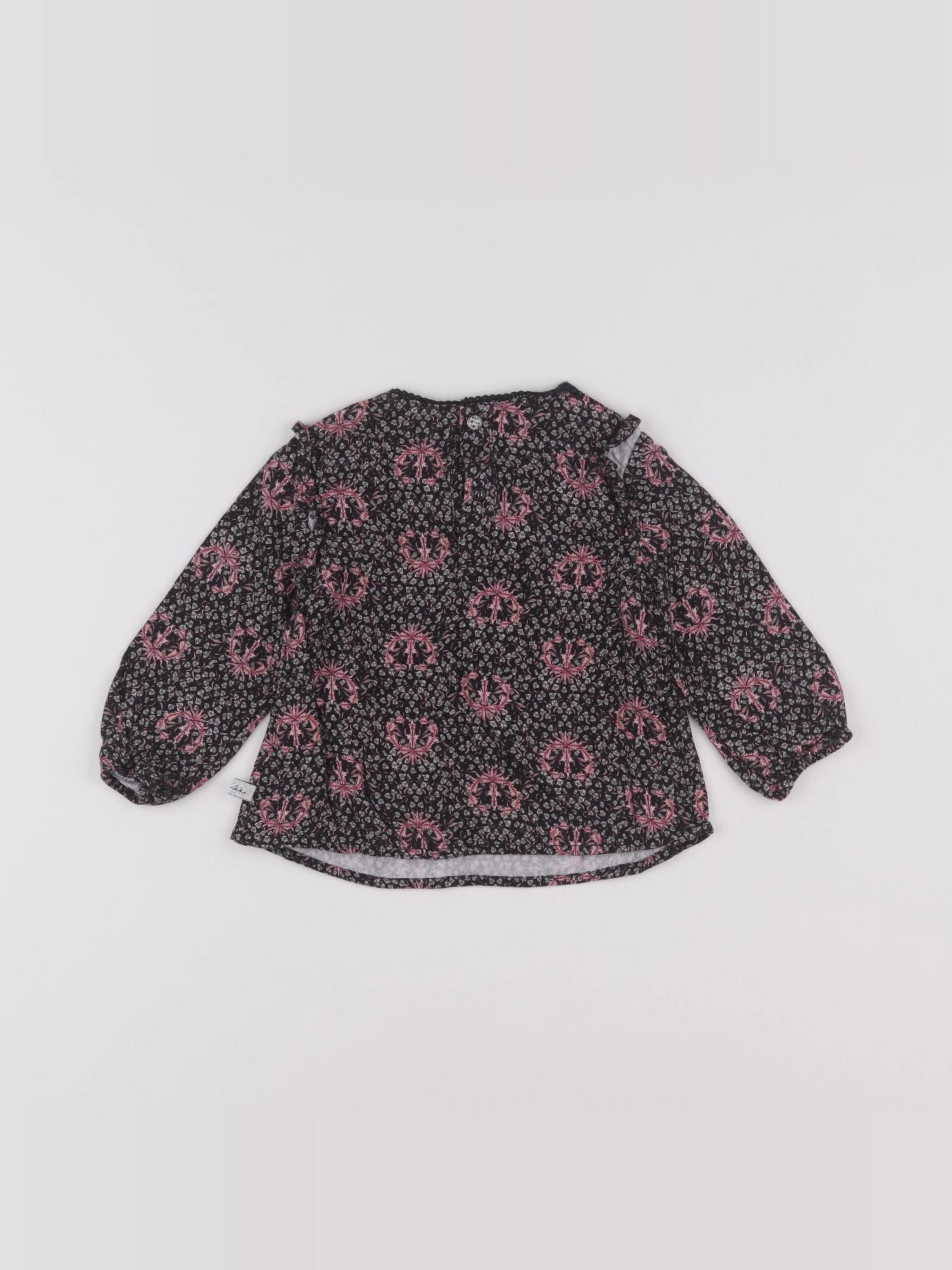 IKKS - blouse noir - 12 mois