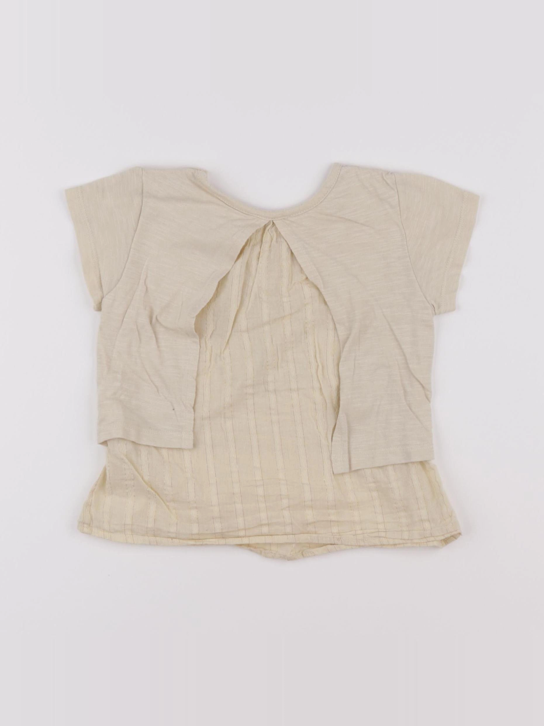 IKKS - tee-shirt jaune - 2 ans
