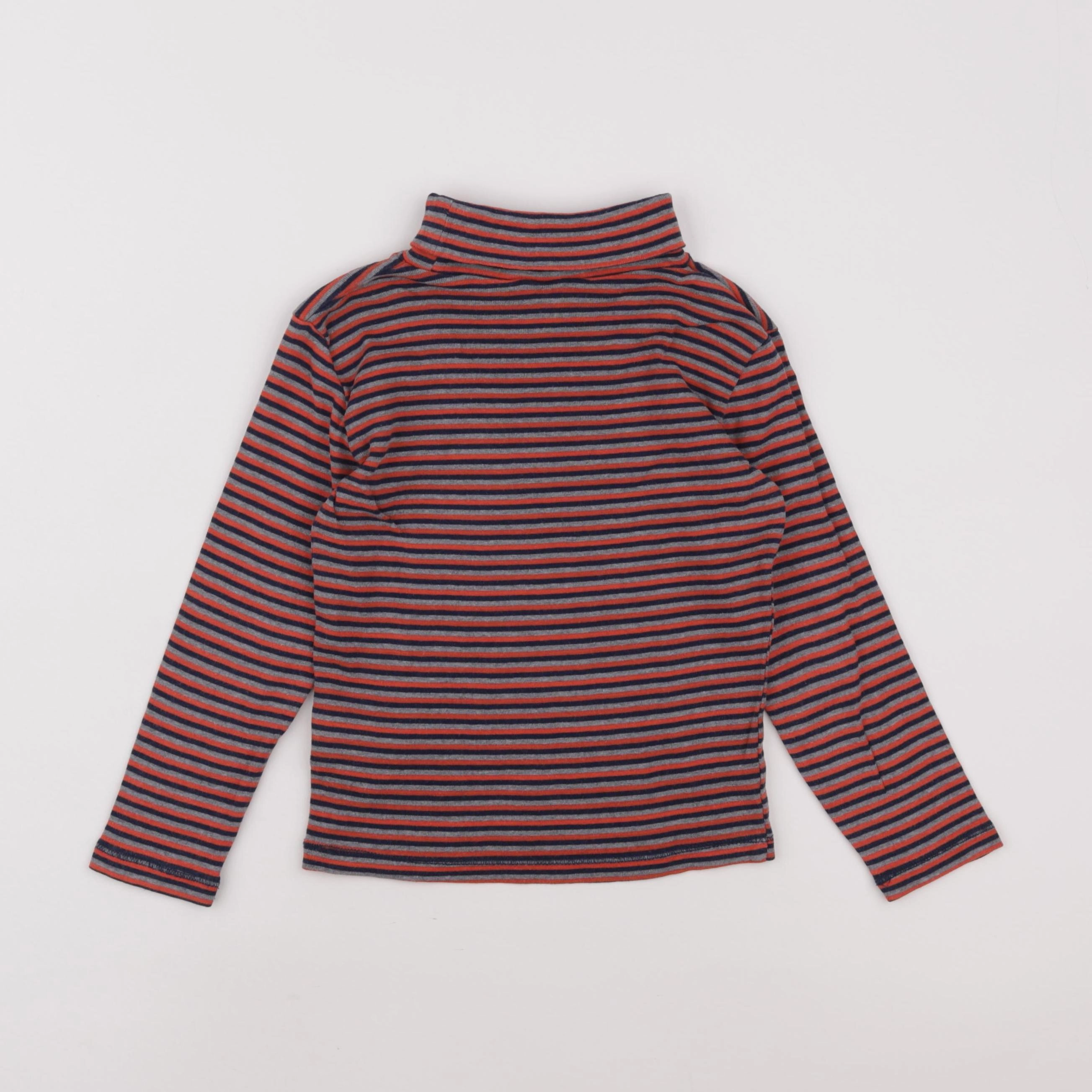 H&M - sous-pull gris, orange - 2/4 ans