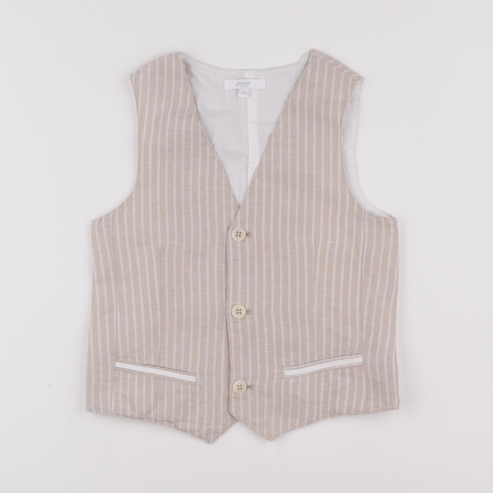 Jacadi - gilet marron - 7 ans