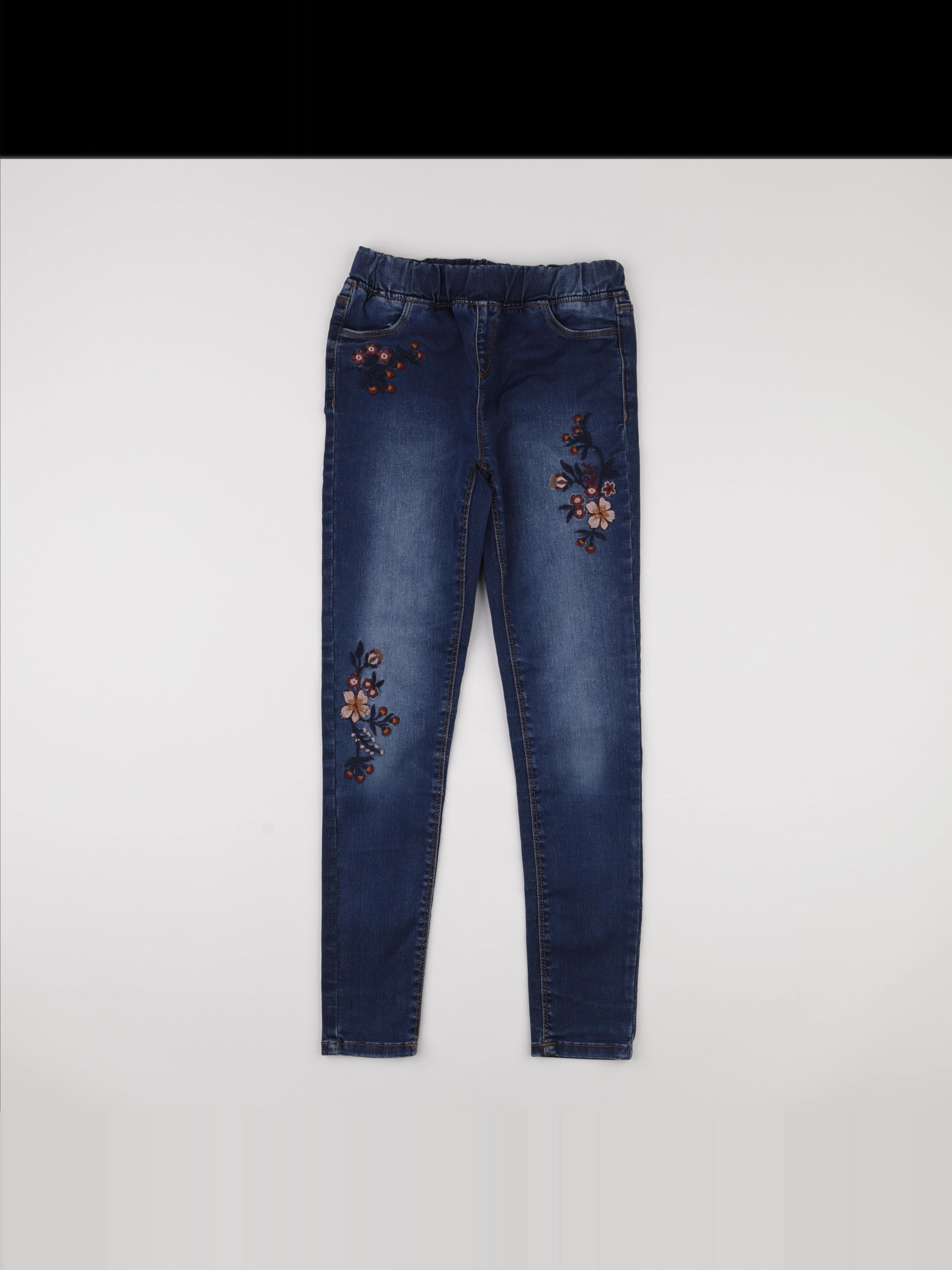 Vertbaudet - jegging coton bleu - 12 ans