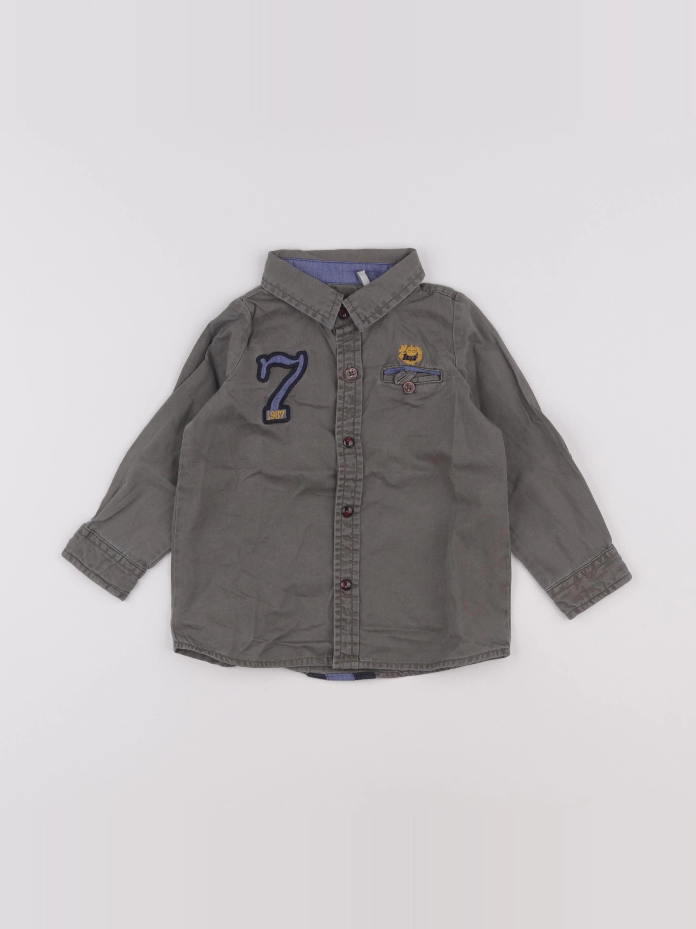 IKKS - chemise gris - 18 mois