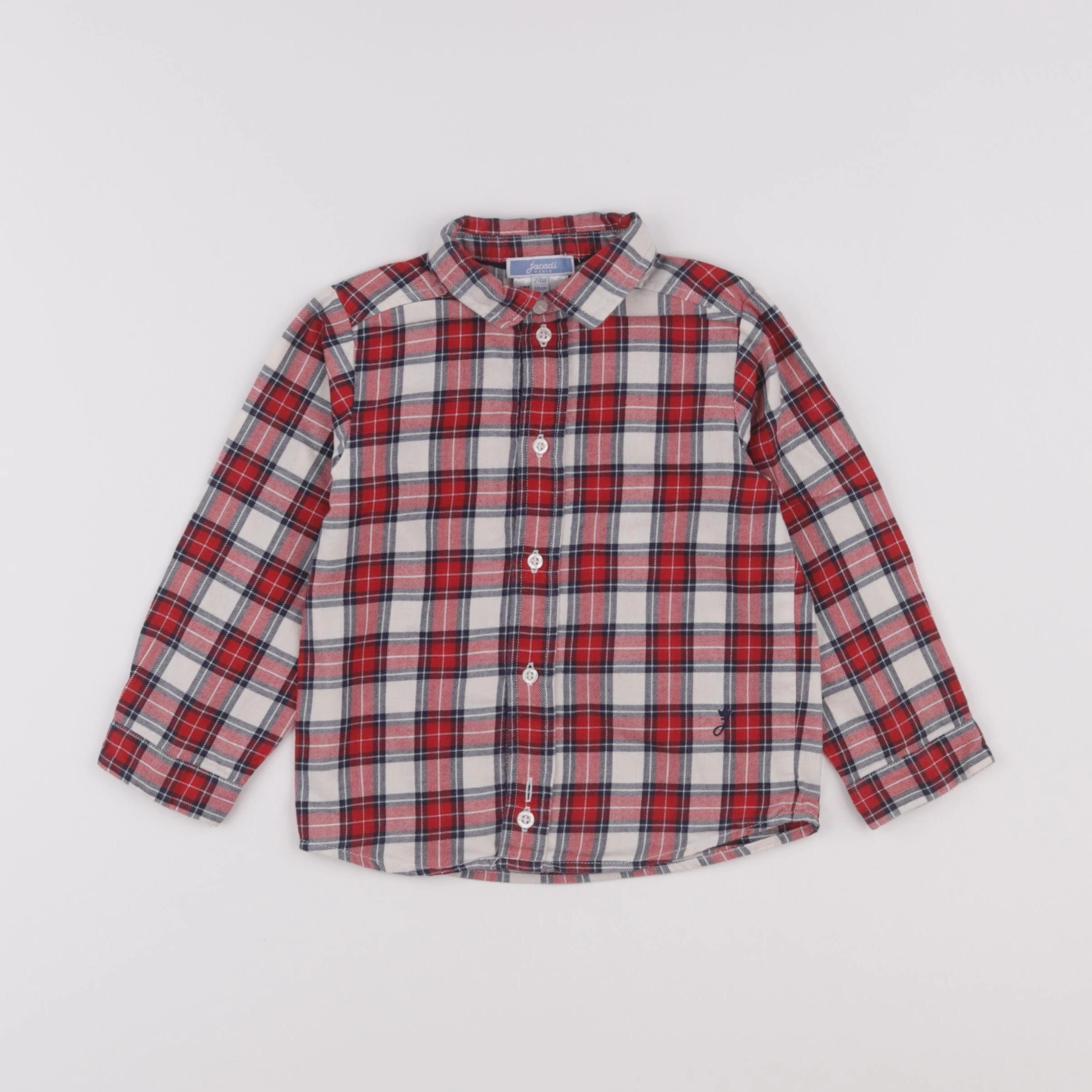 Jacadi - chemise rouge - 24 mois