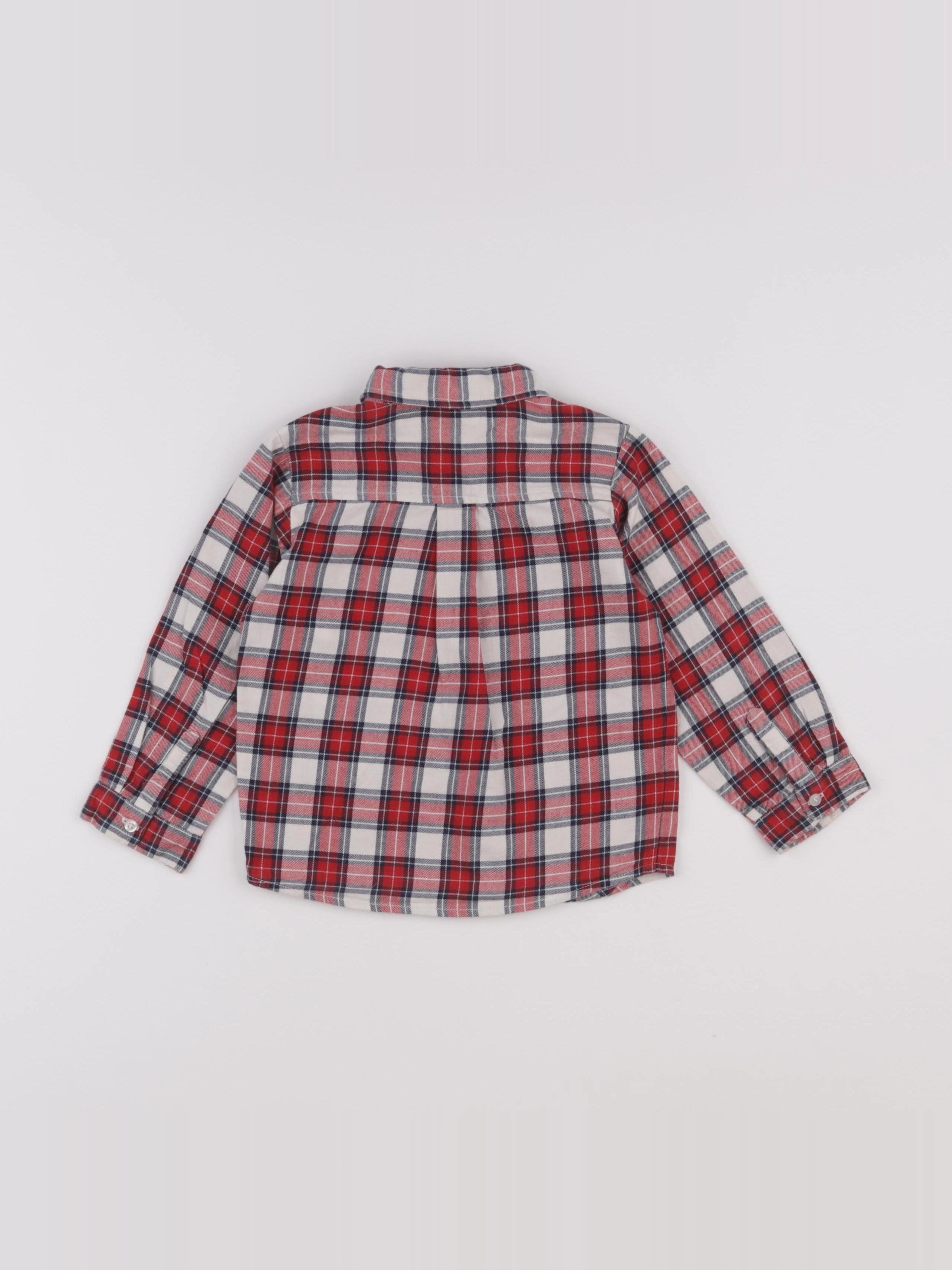 Jacadi - chemise rouge - 24 mois