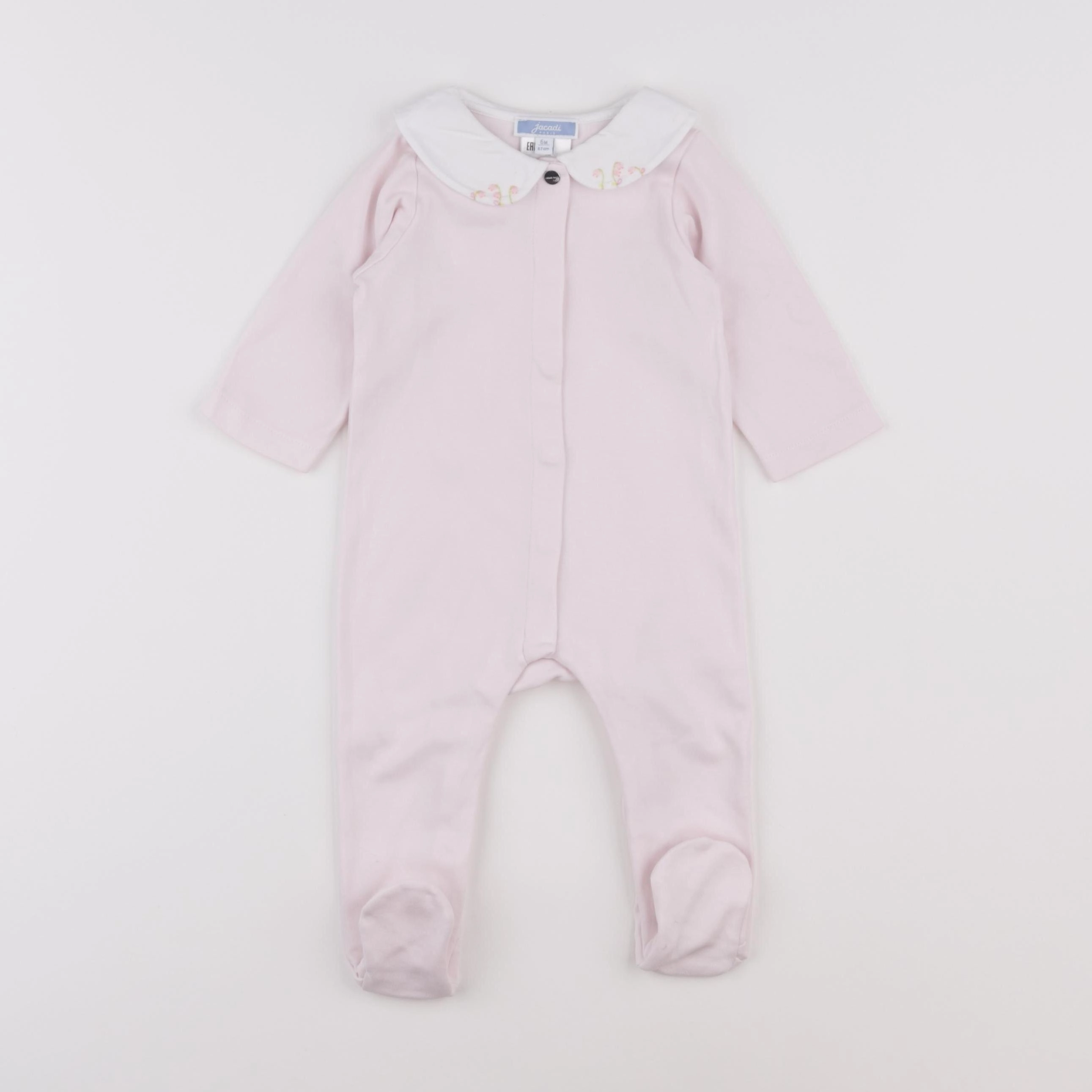 Jacadi - pyjama coton rose - 6 mois