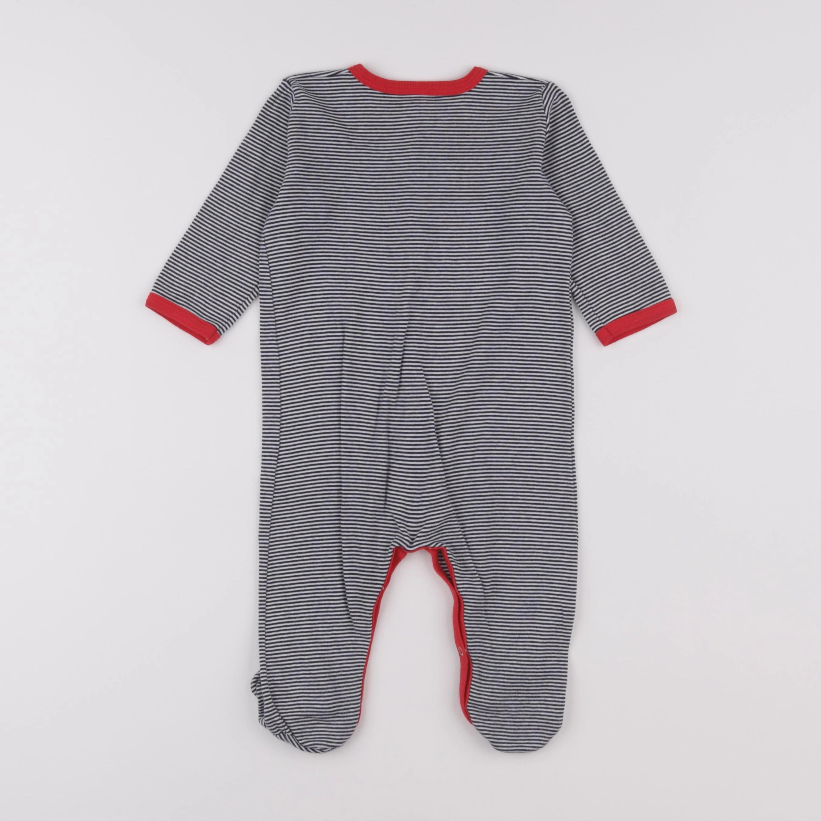 Petit Bateau - pyjama coton noir - 9 mois