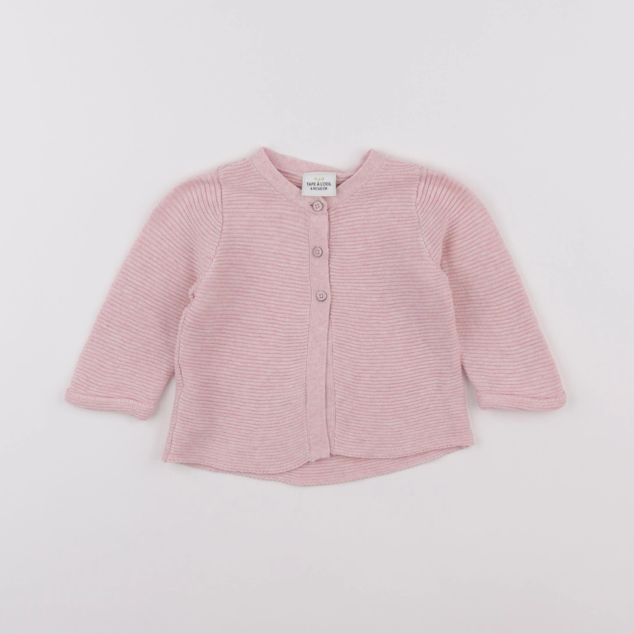 Tape à l'oeil - gilet rose - 6 mois