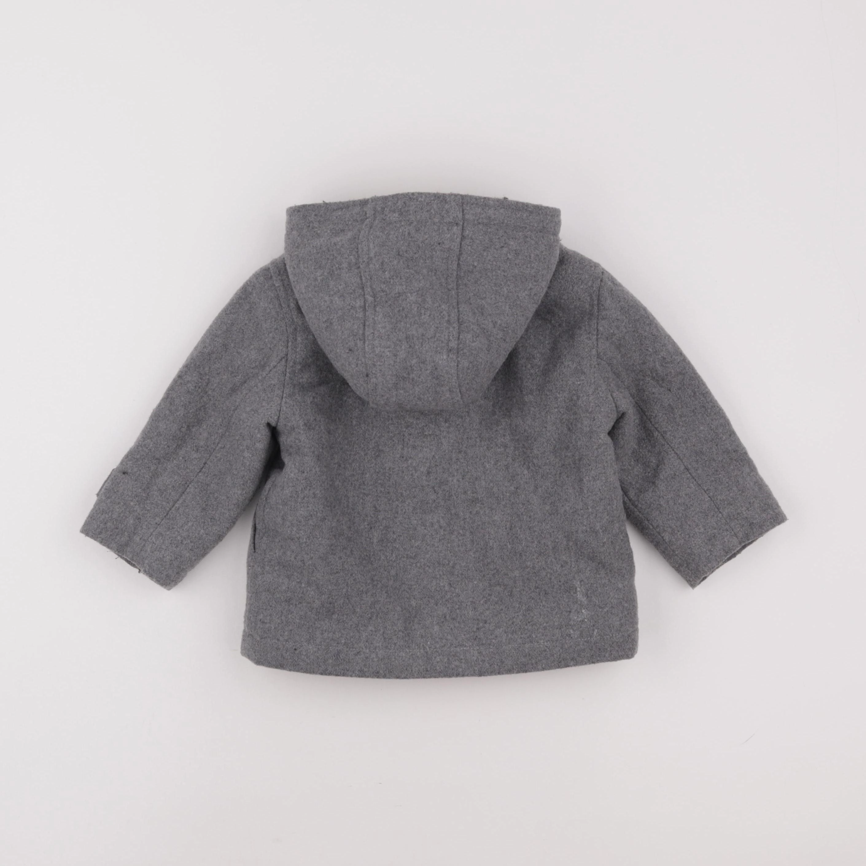 Vertbaudet - manteau gris - 12 mois