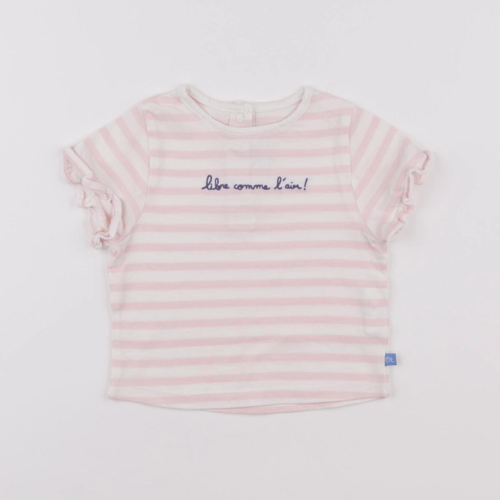 Cadet Rousselle - tee-shirt rose - 6 mois
