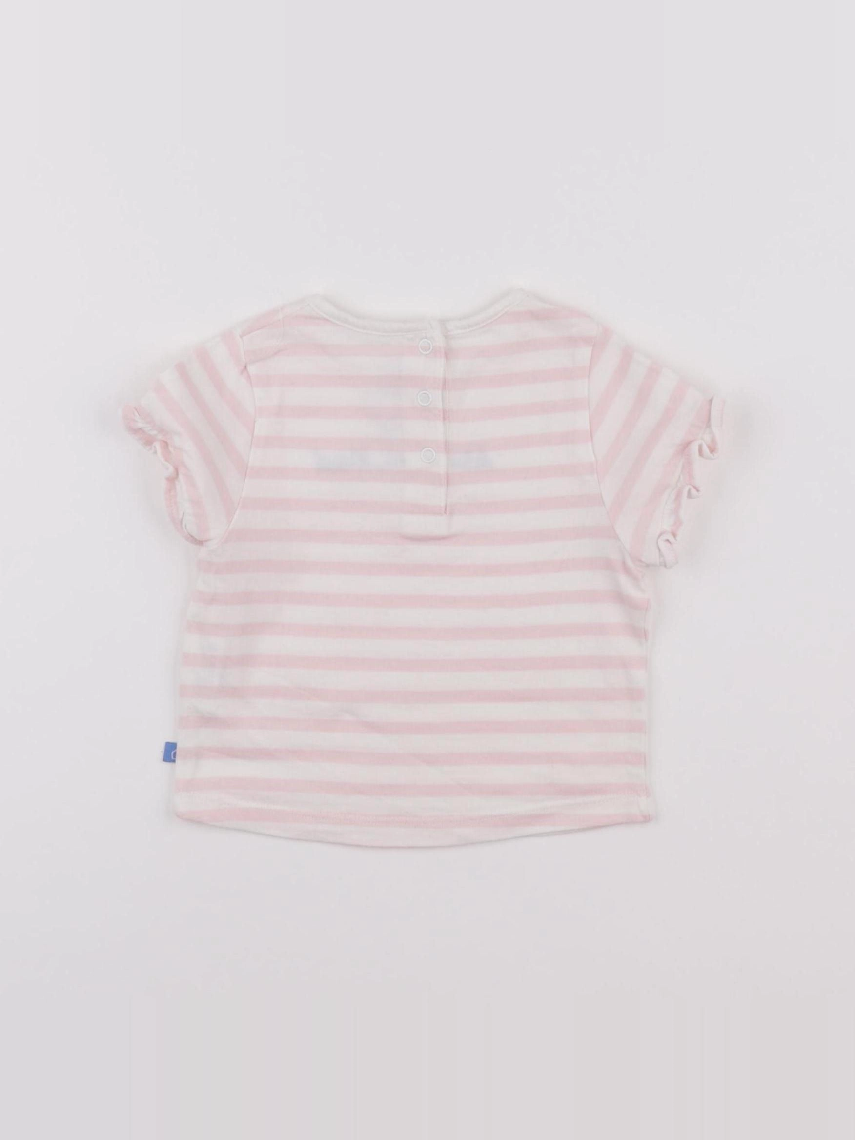Cadet Rousselle - tee-shirt rose - 6 mois