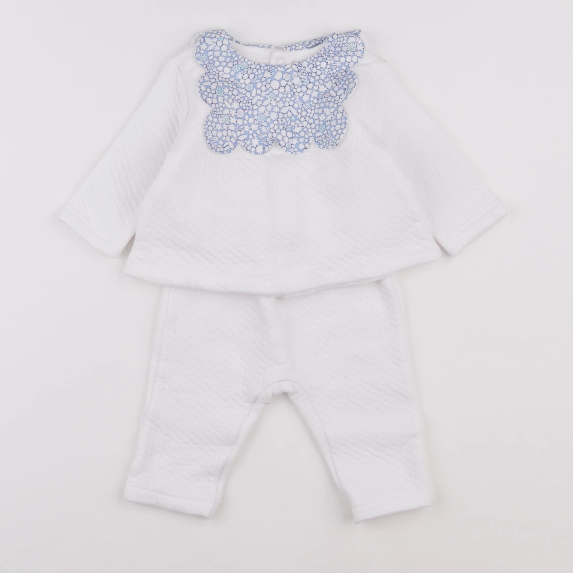 Jacadi - pyjama coton blanc - 6 mois
