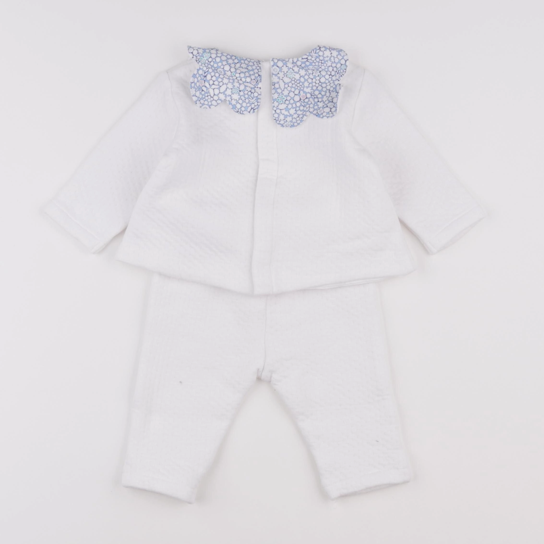 Jacadi - pyjama coton blanc - 6 mois