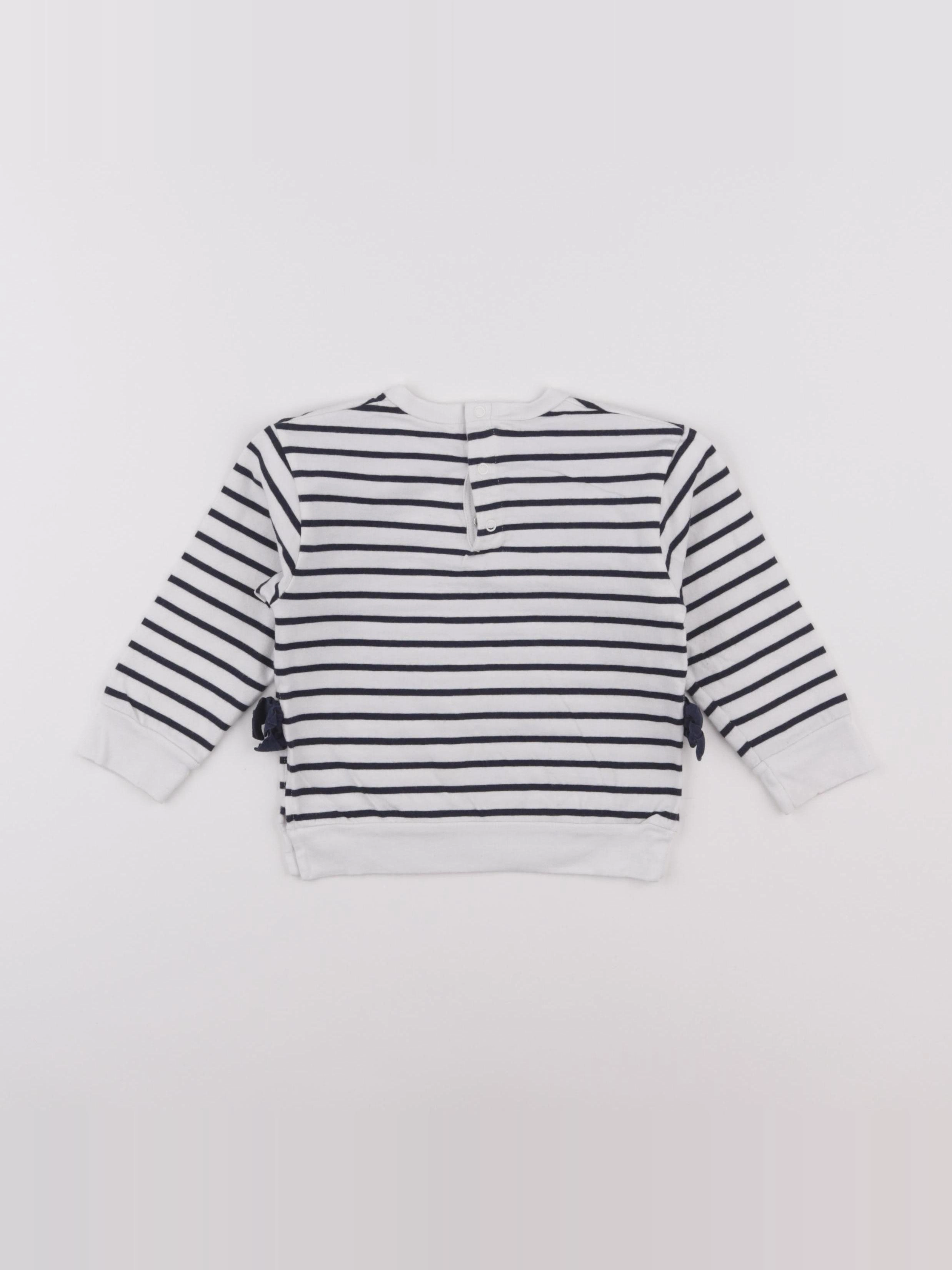 Petit Bateau - tee-shirt blanc - 18 mois