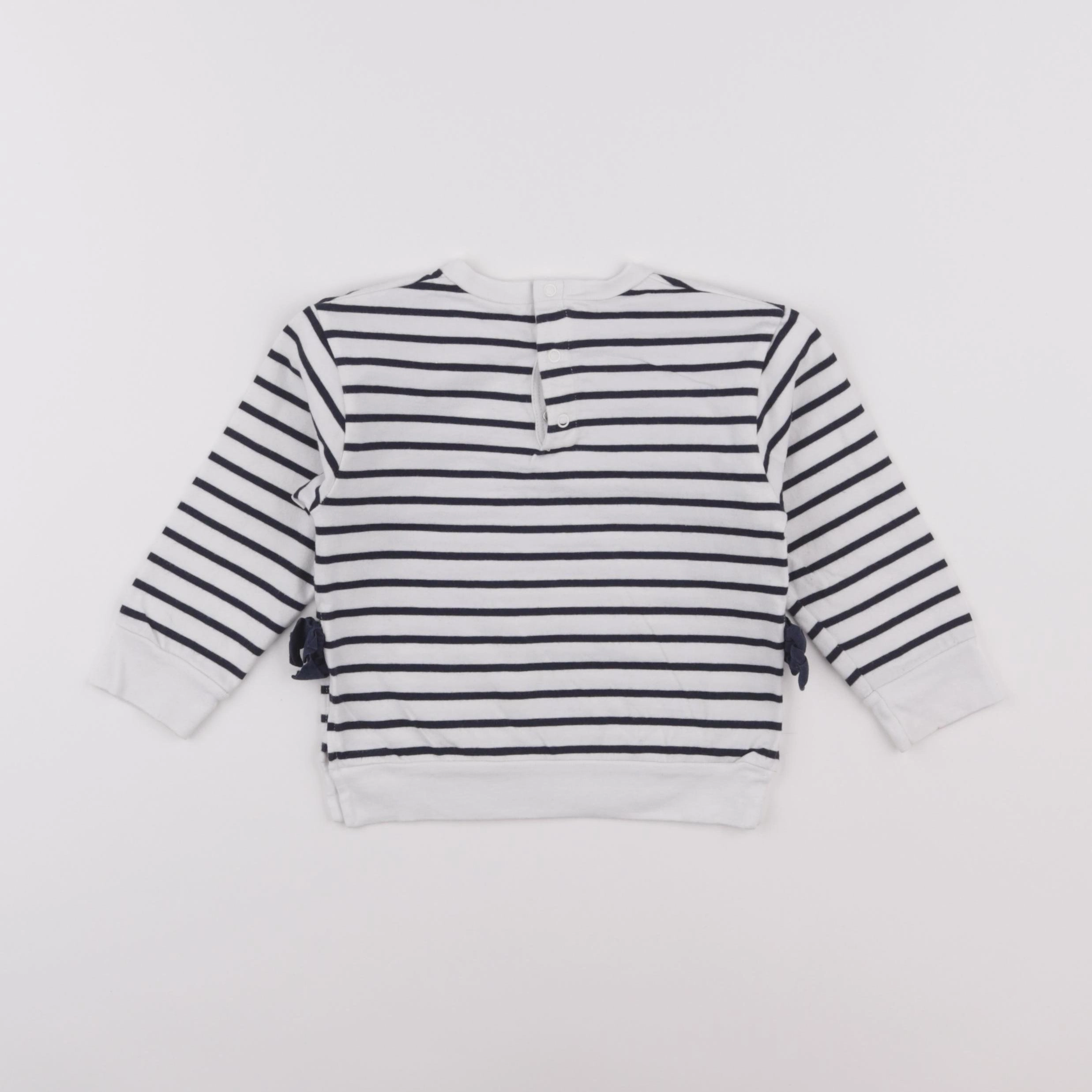 Petit Bateau - tee-shirt blanc - 18 mois