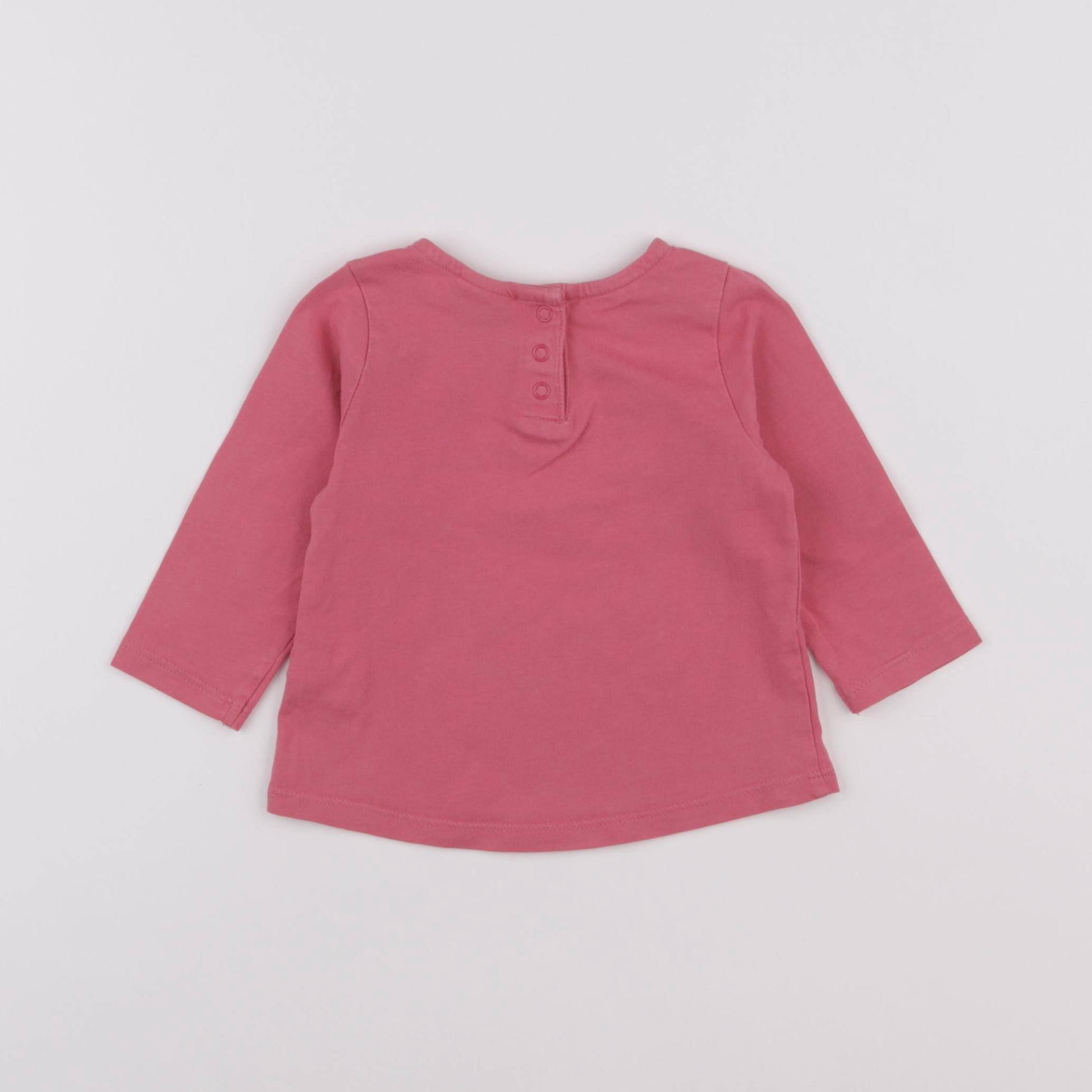 Tape à l'oeil - tee-shirt rose - 9 mois