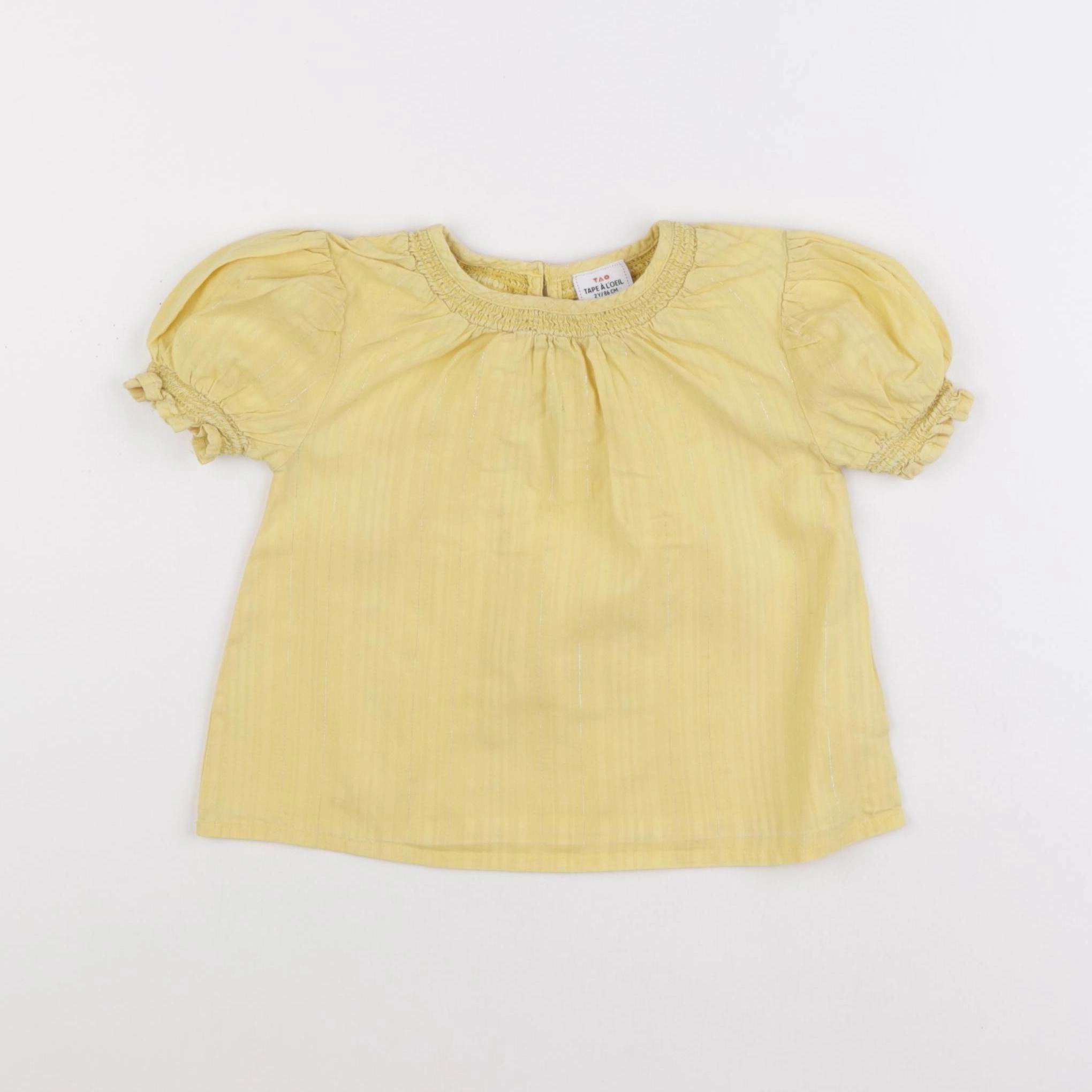 Tape à l'oeil - blouse jaune - 2 ans