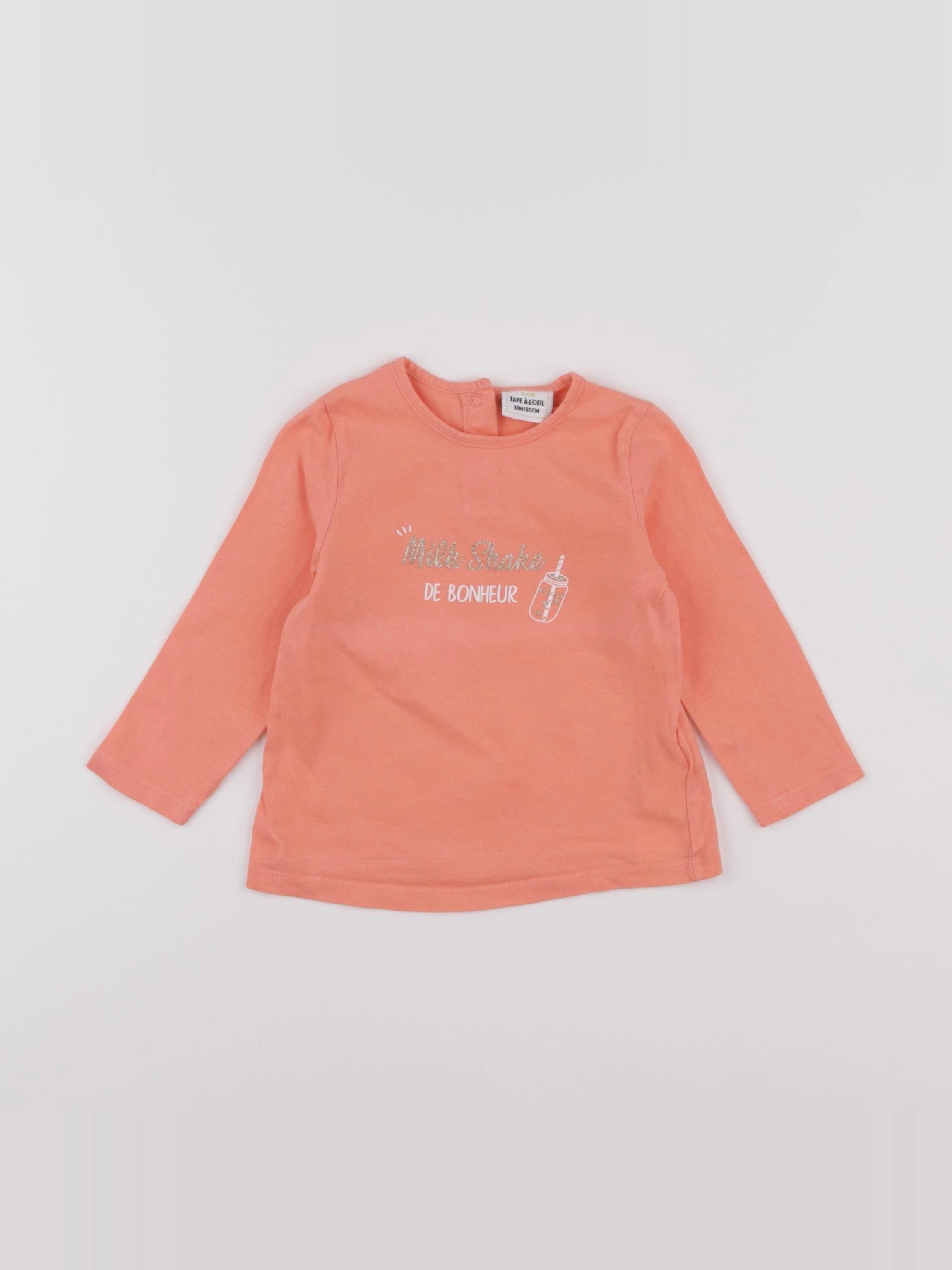 Tape à l'oeil - tee-shirt orange - 18 mois