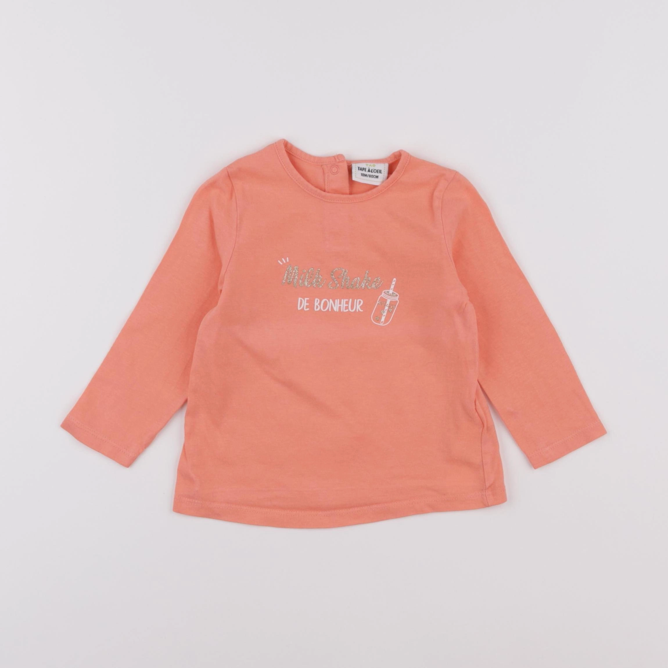 Tape à l'oeil - tee-shirt orange - 18 mois